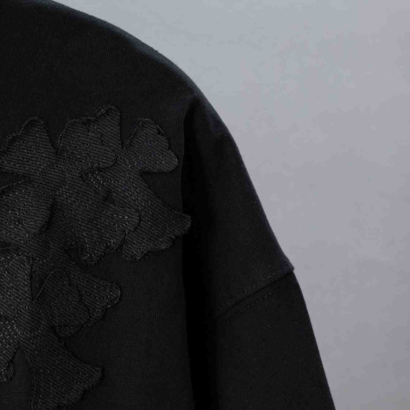 Chrome Hearts Cotton Cross Stitch T-Shirt 'Black' - DesignerGu