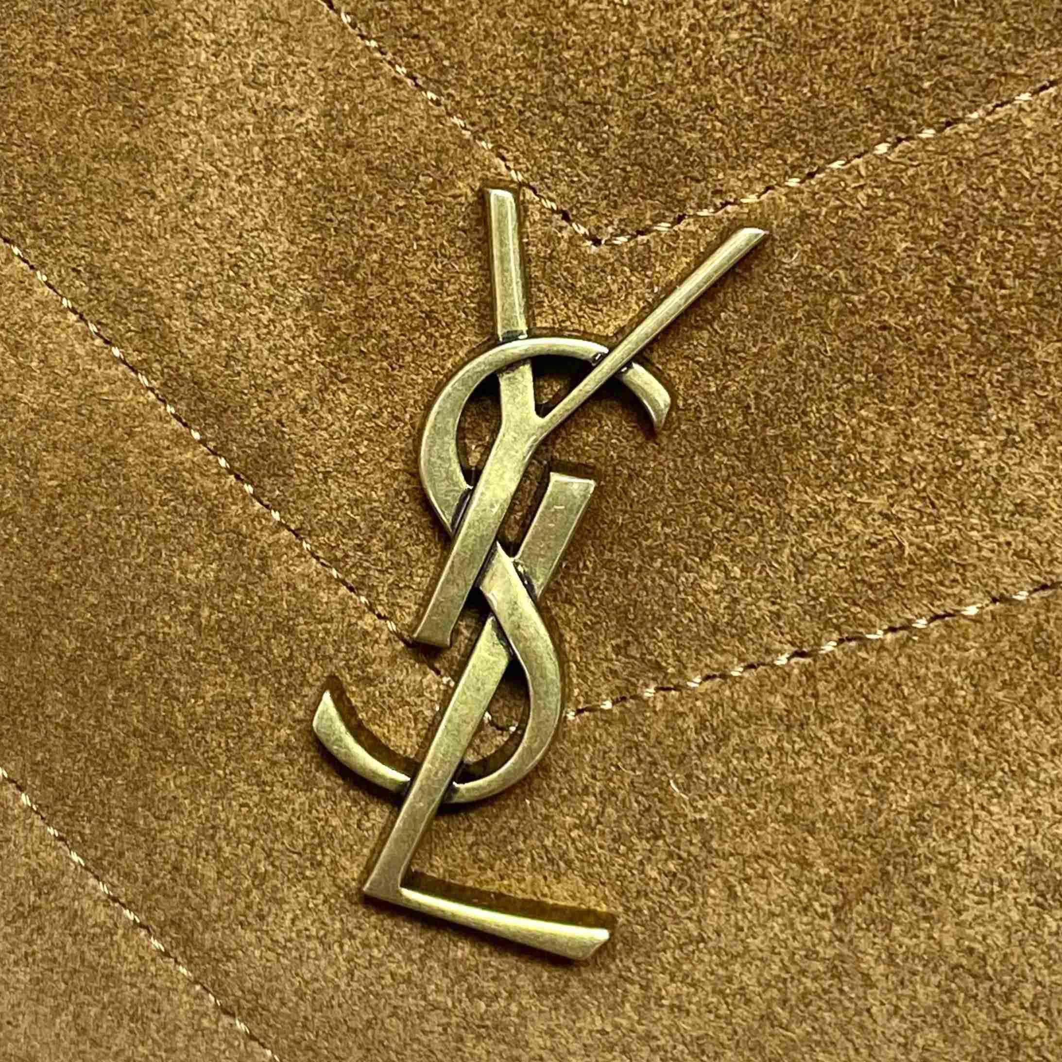 Saint Laurent Loulou Toy Crossbody In Matelasse Suede - DesignerGu
