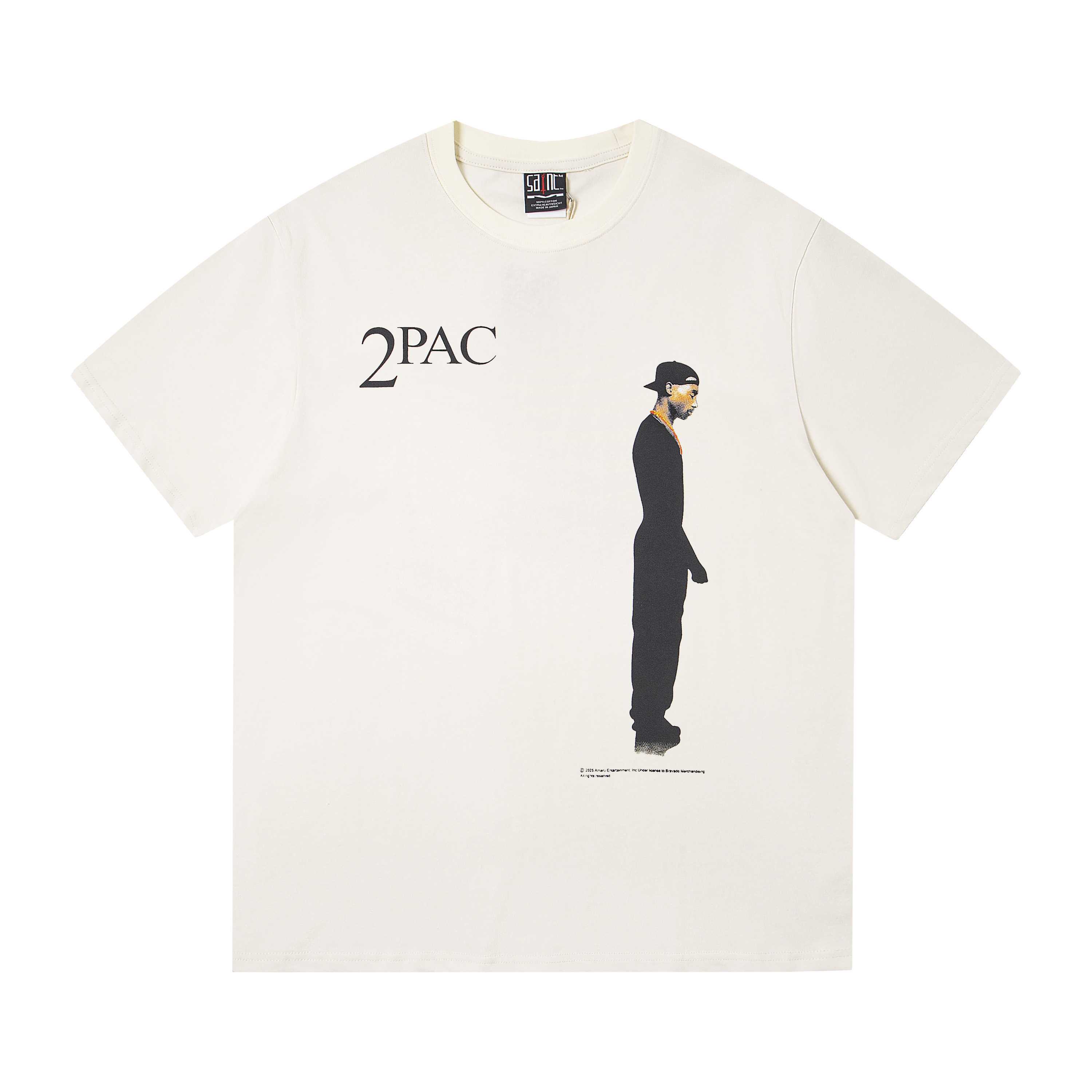 Saint Michael  2Pac Short-Sleeve Tee 'White' - DesignerGu