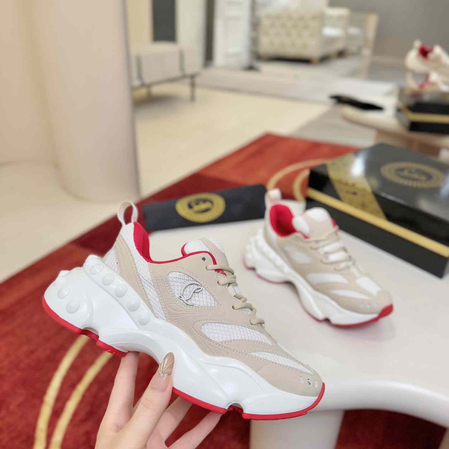 Christian Louboutin So Flo Running Sneakers  - DesignerGu