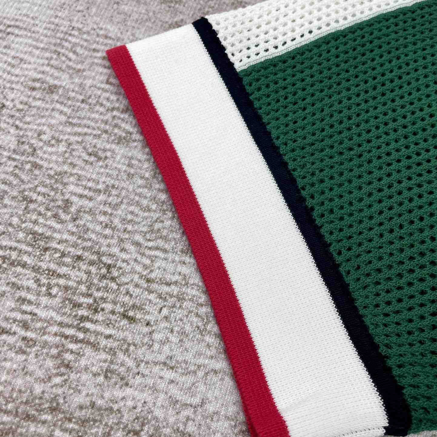 Casablanca Striped Mesh Shirt 'Green/White Stripe' D0049 - DesignerGu