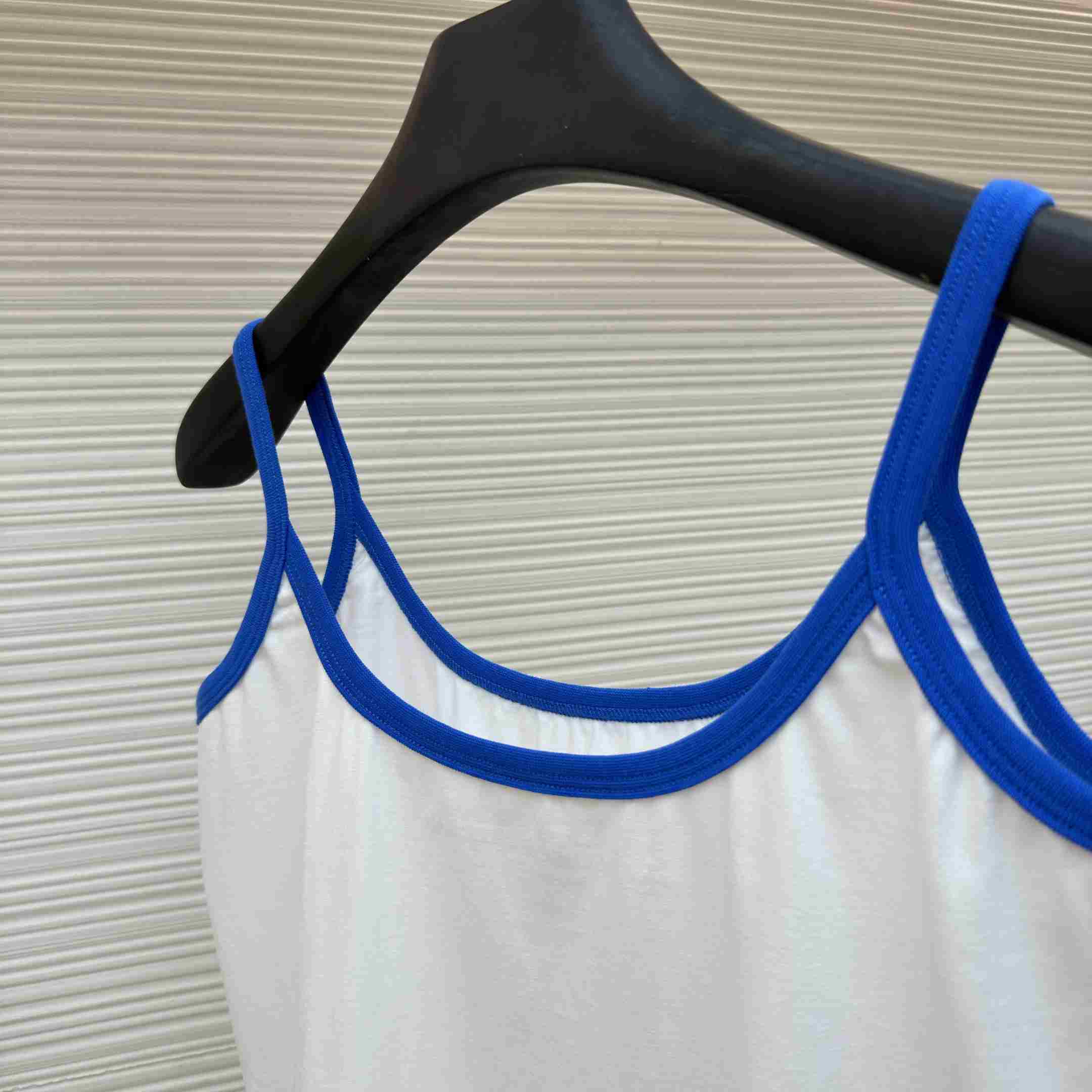 Chrome Hearts Roller Skates White&Blue Horseshoe Tank Top - DesignerGu