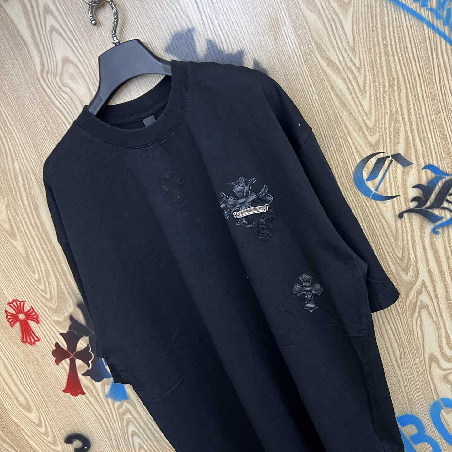 Chrome Hearts Cross Patch T-shirt 'Black' - DesignerGu
