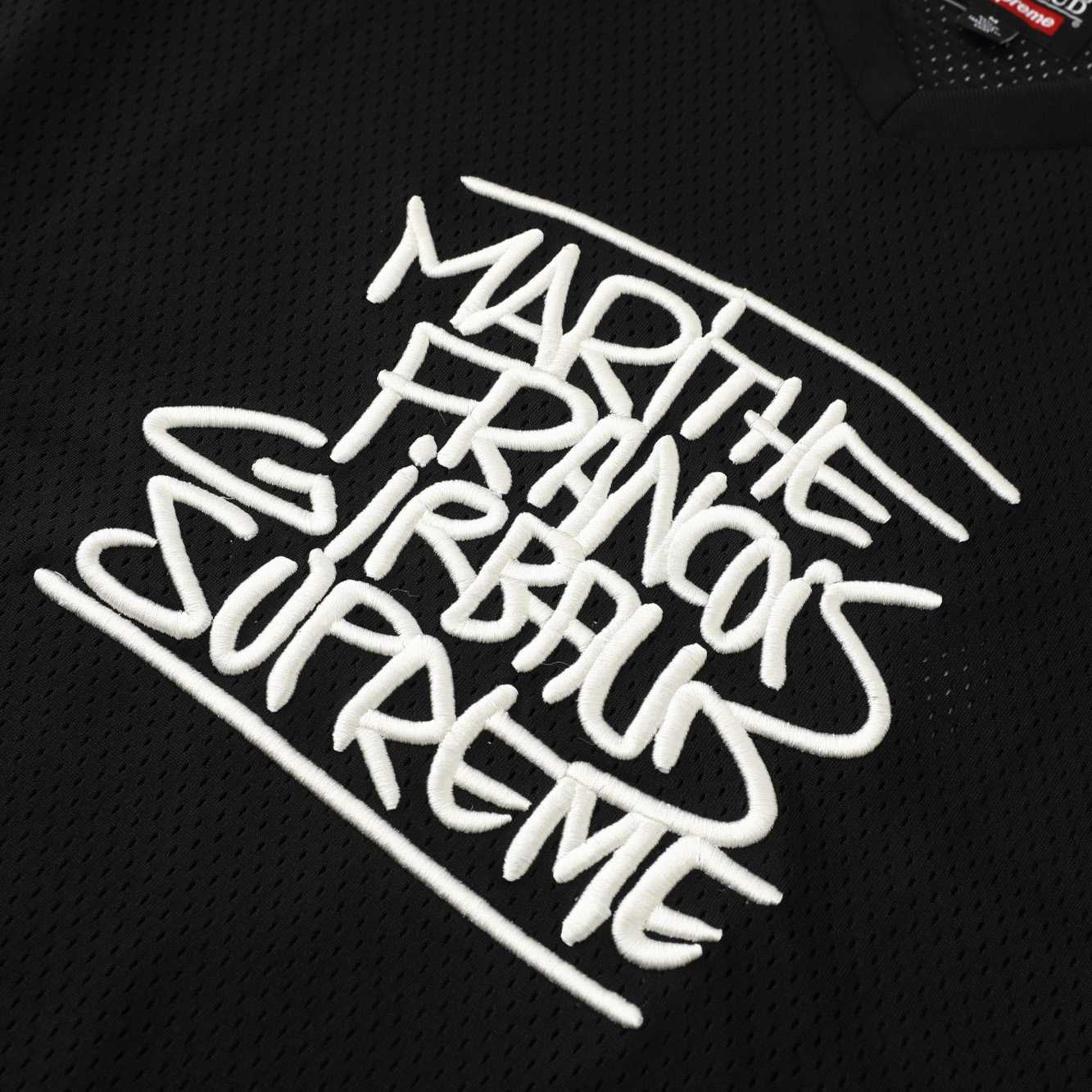 Supreme x Martithé + François Girbaud Hockey Jersey 'Black' - DesignerGu