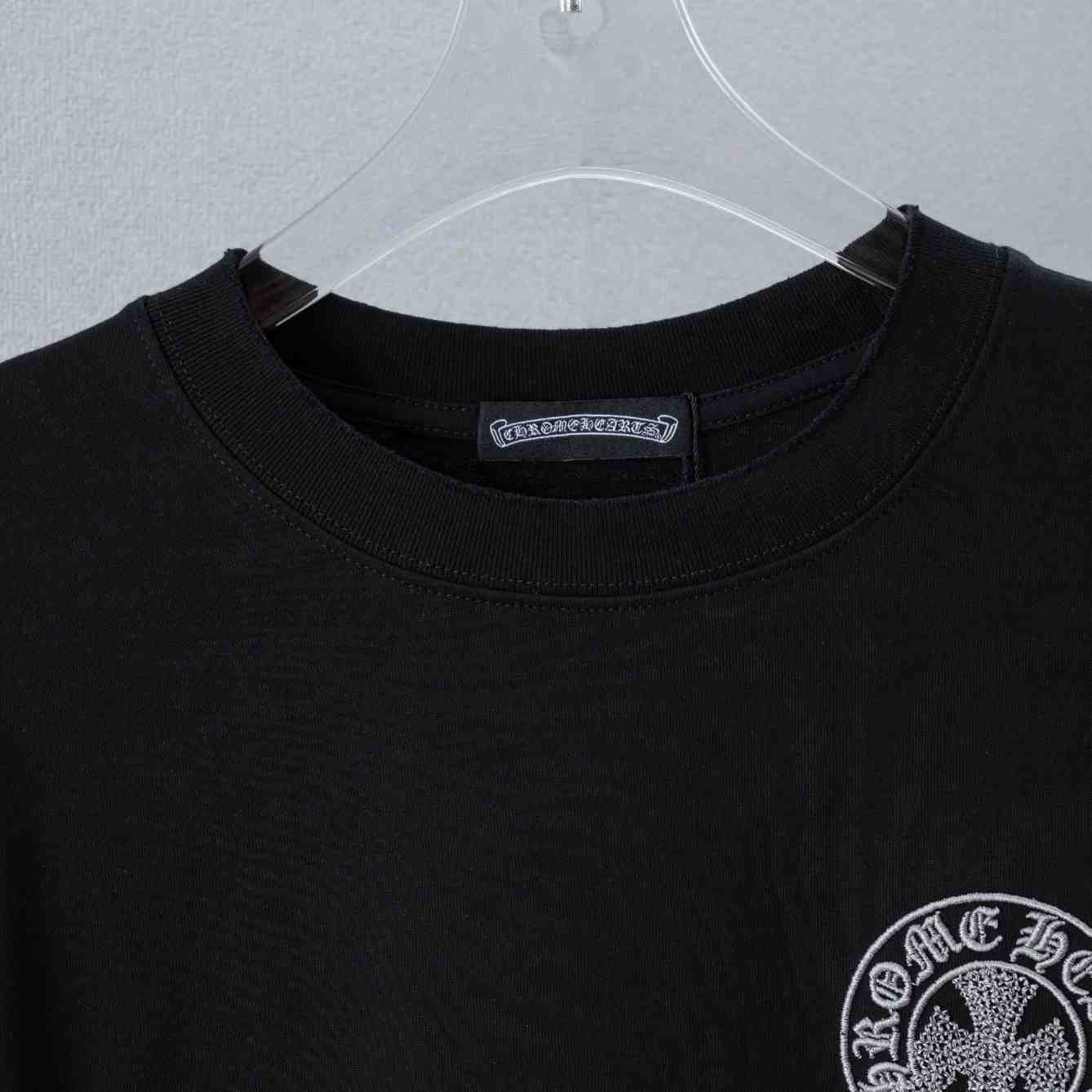 Chrome Hearts Embroidered Letter Logo T-Shirt 'Black' - DesignerGu