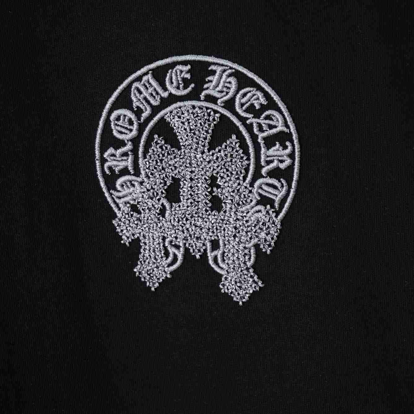 Chrome Hearts Embroidered Letter Logo T-Shirt 'Black' - DesignerGu
