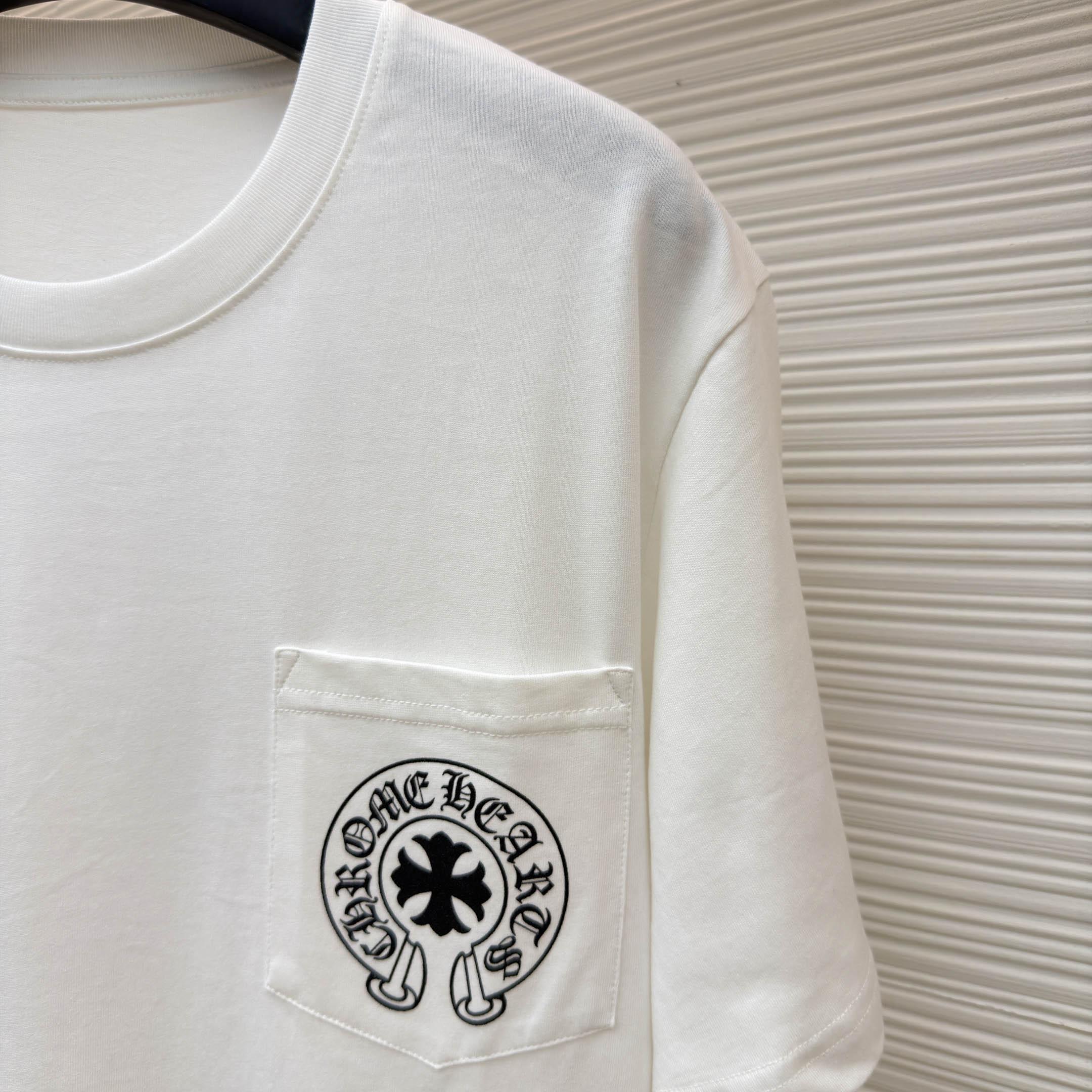 Chrome Hearts Tokyo Eye Chart Pocket T-Shirt - DesignerGu