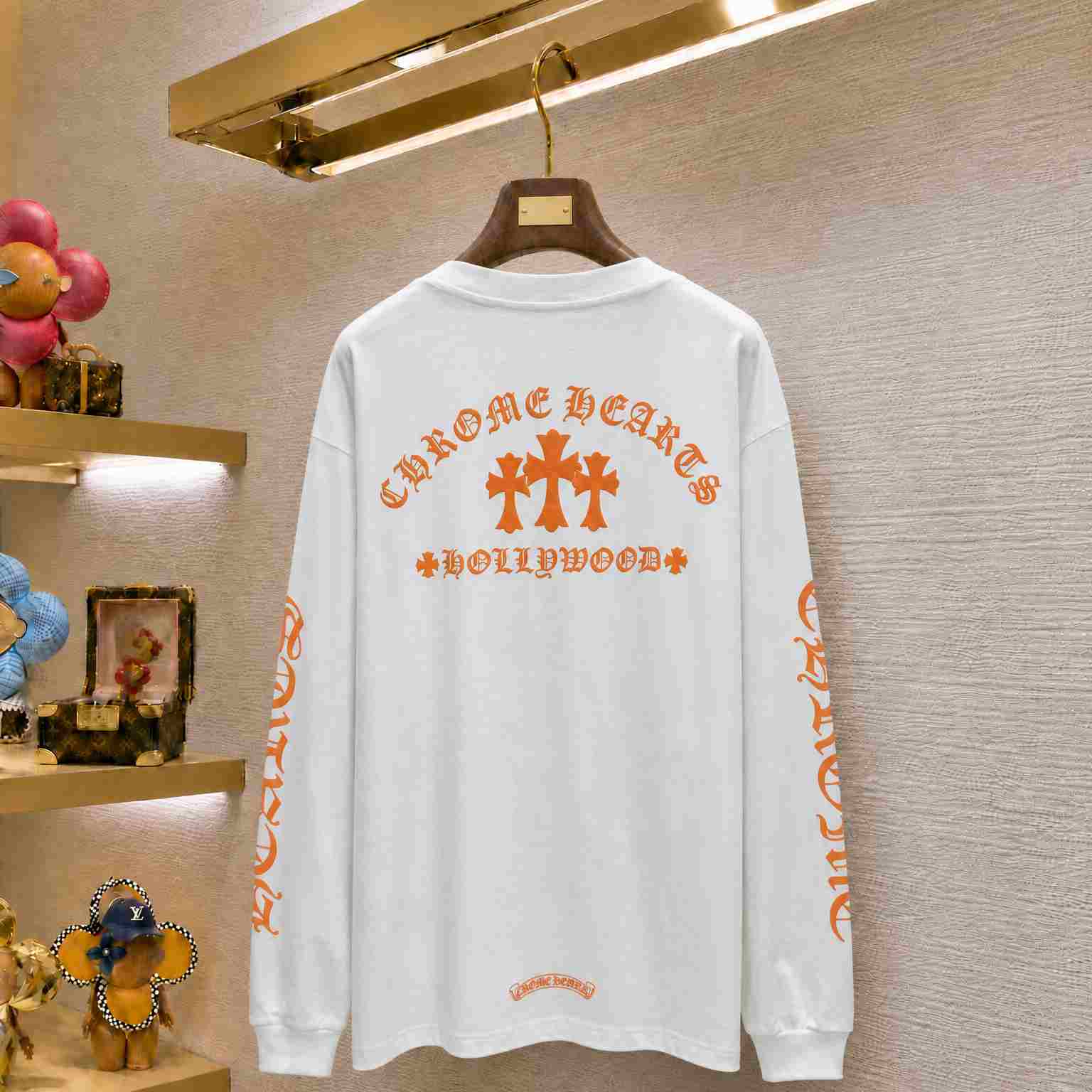 Chrome Hearts Hollywood Long Sleeve T-Shirt - DesignerGu