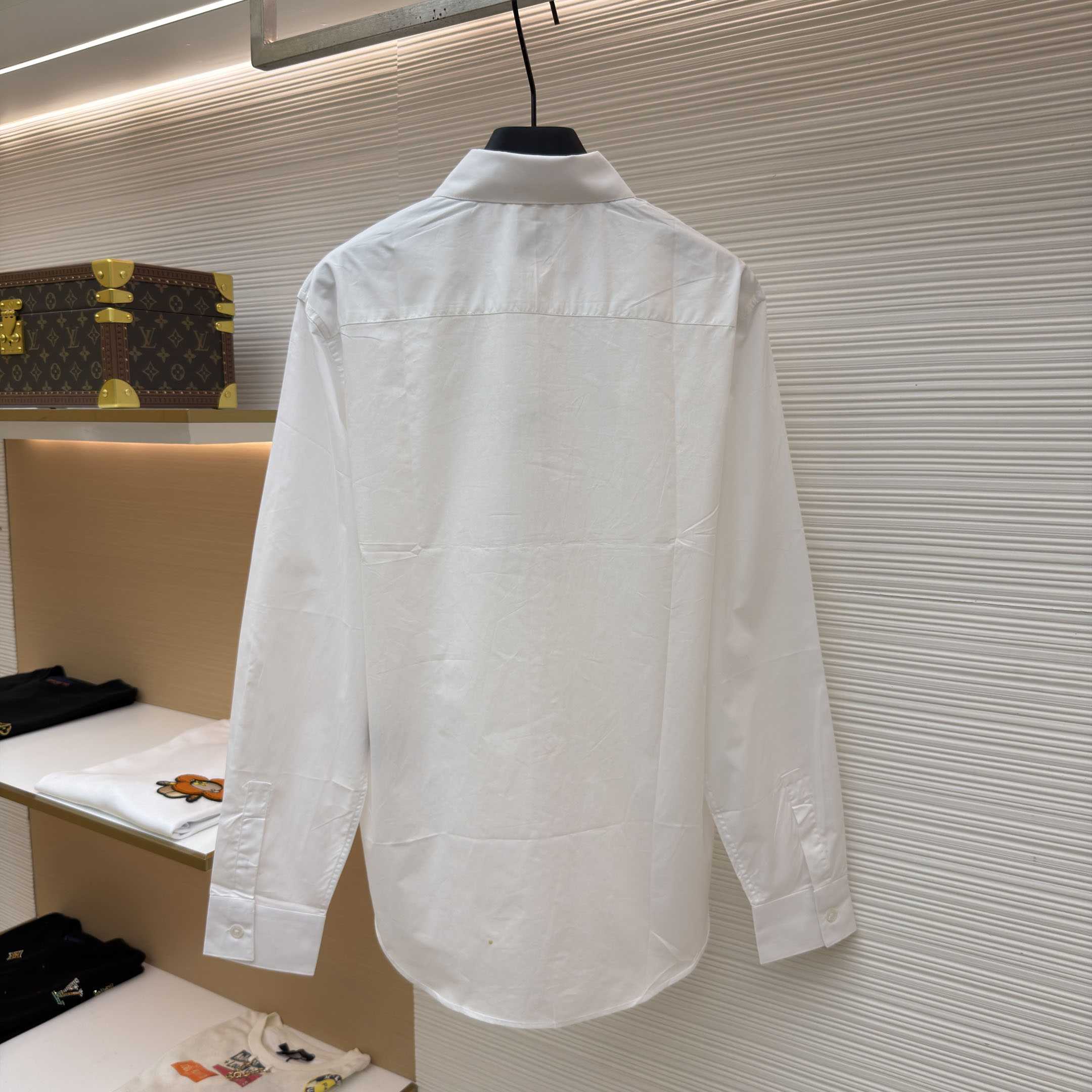 Dior Shirt With Dior Embroidery - DesignerGu