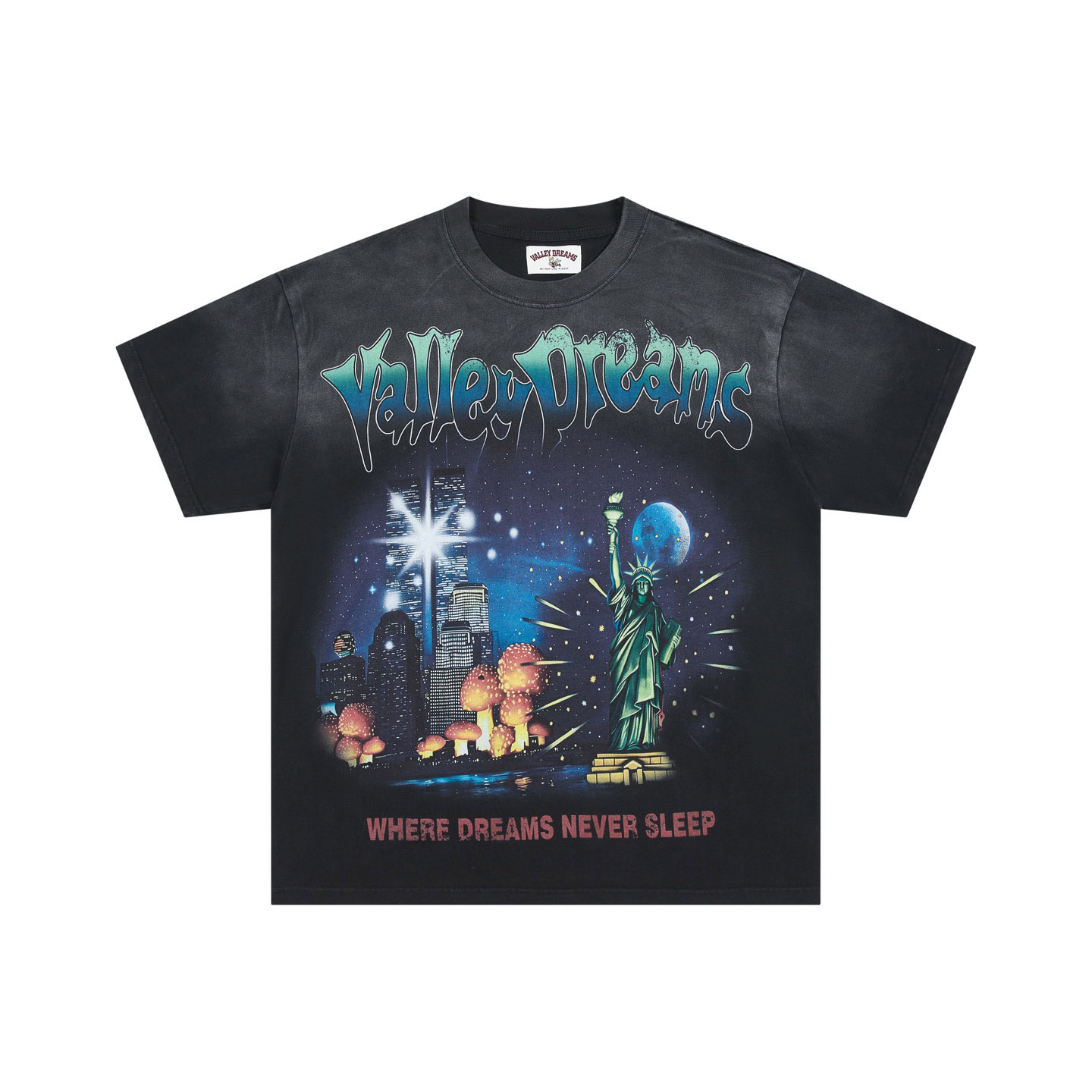 Vale Forever Skyline Bling Tee 'Black' - DesignerGu
