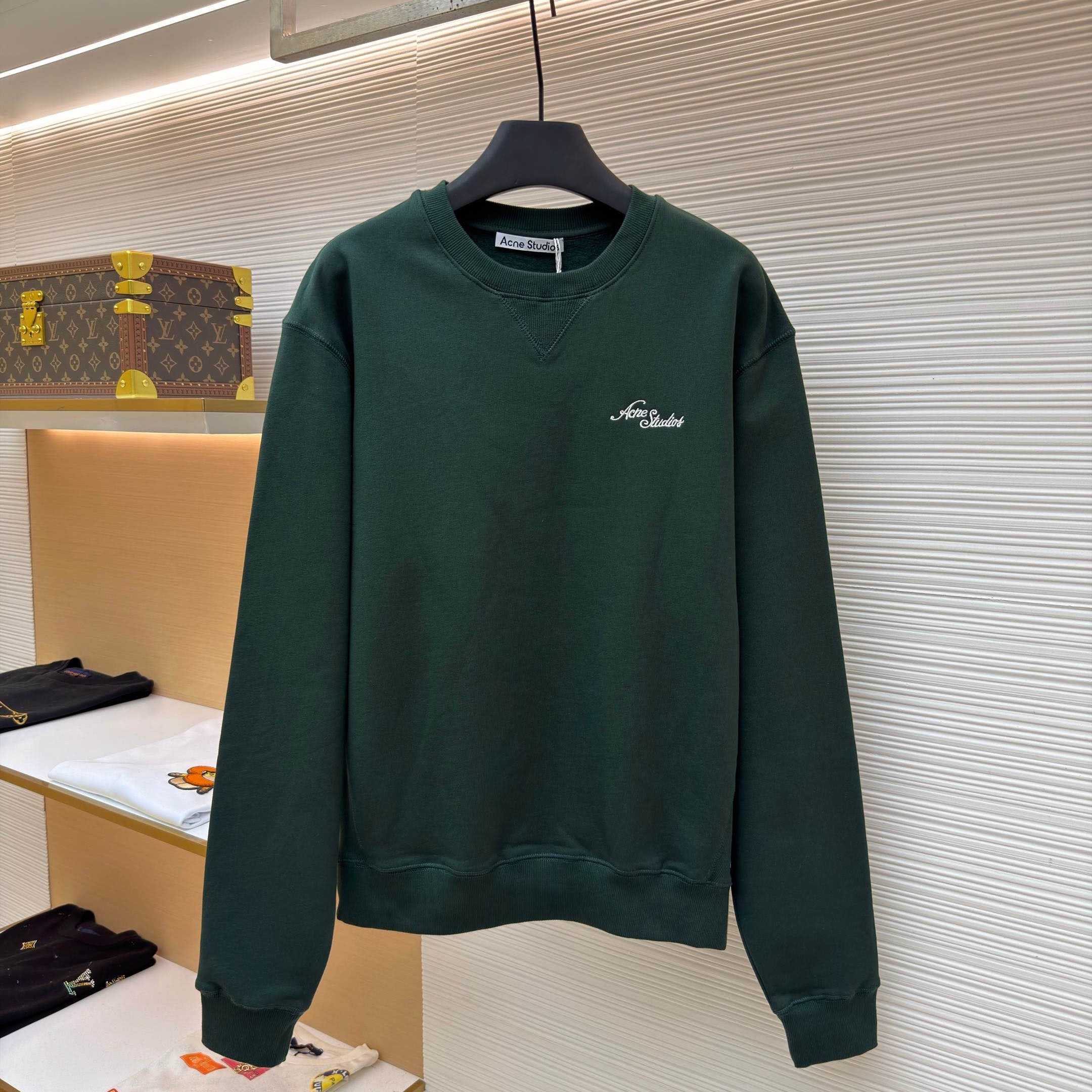 Acne Studios Fleece Sweatshirt With Logo - DesignerGu