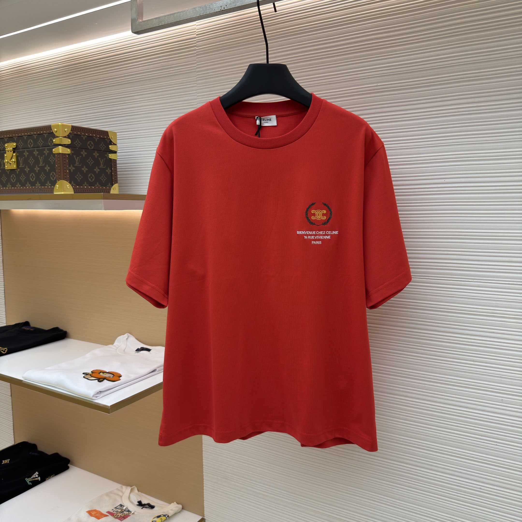 Celine T-shirt IN Cotton Jersey - DesignerGu