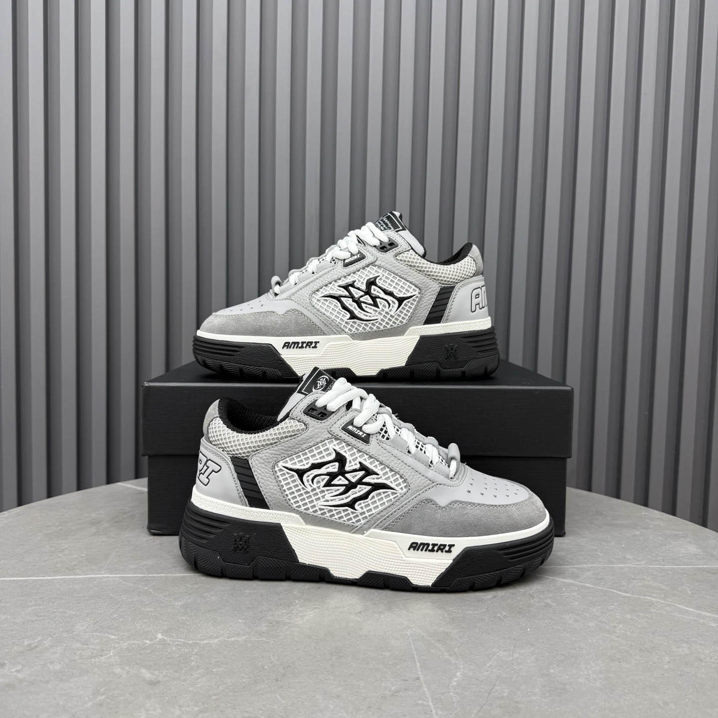 Amiri Gray MA-94 Sneakers - DesignerGu