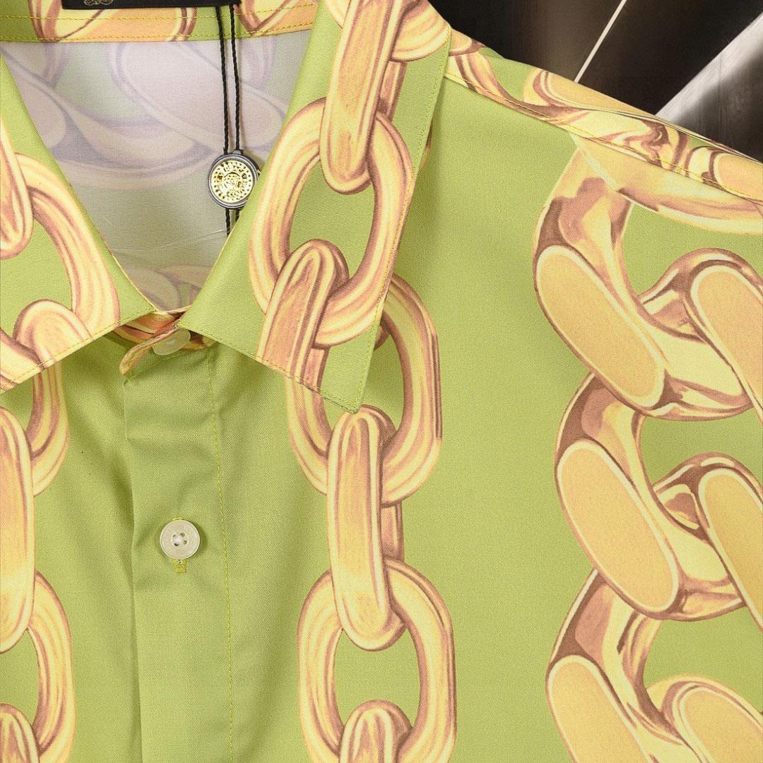 Versace Medusa Chains-Print Shirt - DesignerGu