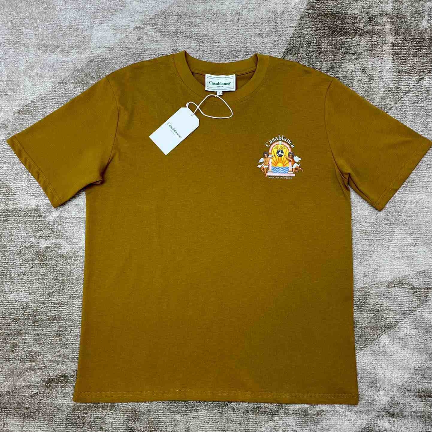 Casablanca Brown 'Studio De Musique' T-Shirt CA5091 - DesignerGu