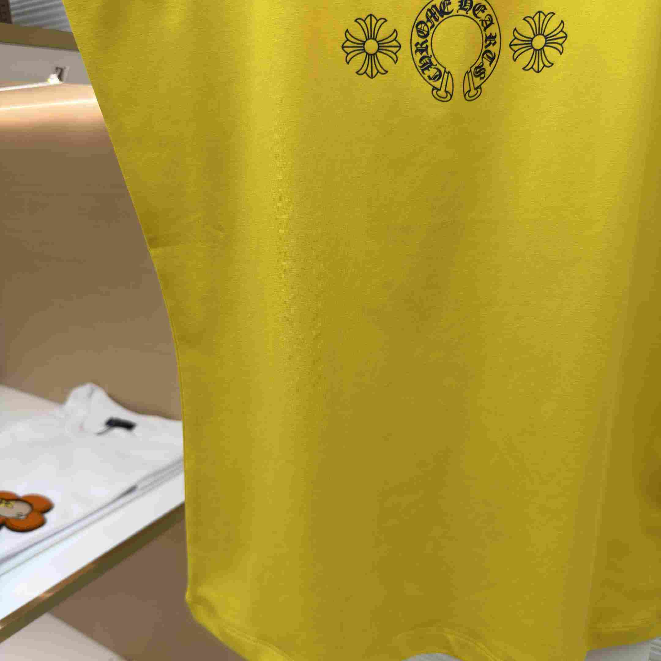 Chrome Hearts Roller Skates Yellow&Black Horseshoe Tank Top - DesignerGu