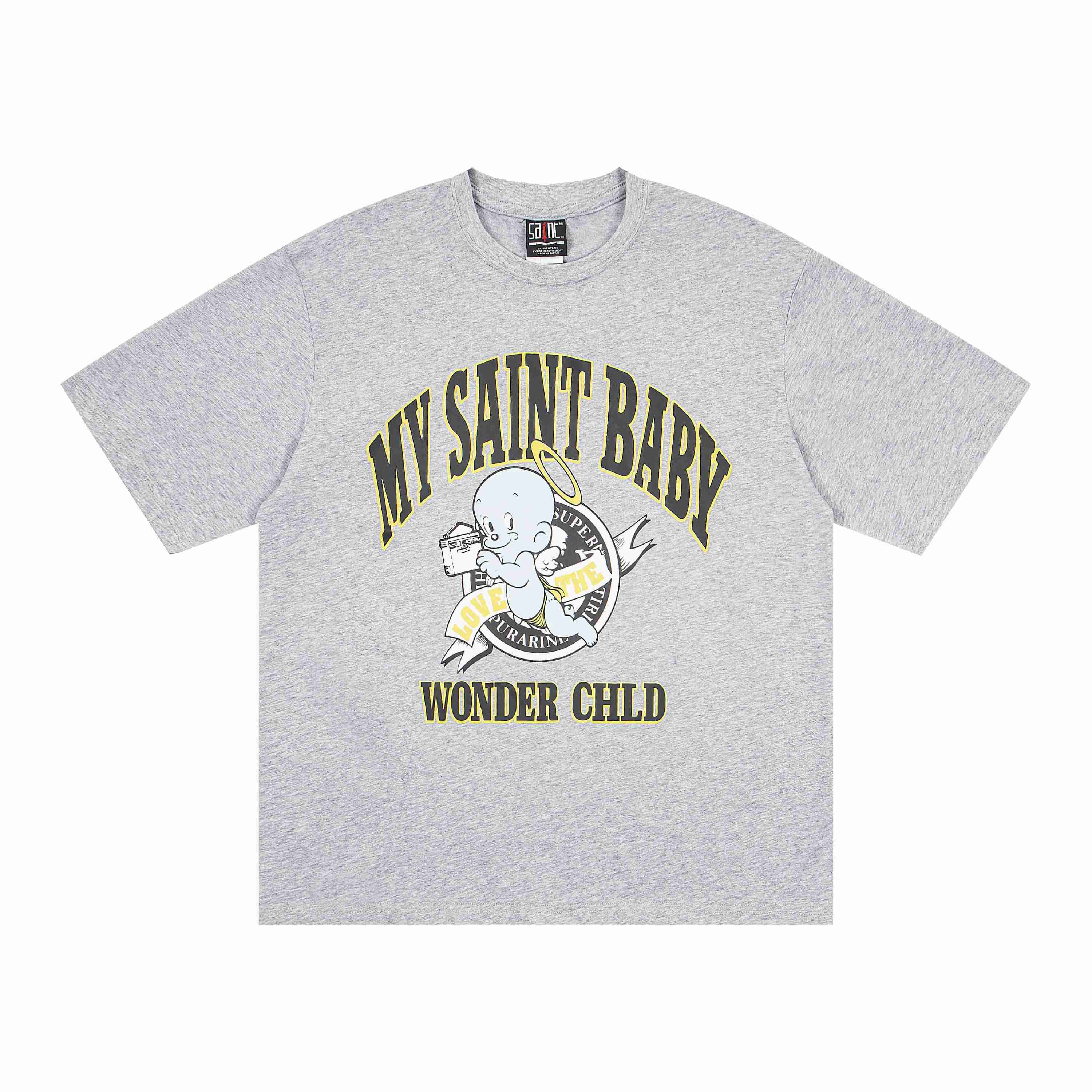 Saint Michael Baby Short-Sleeve Tee 'Grey' - DesignerGu