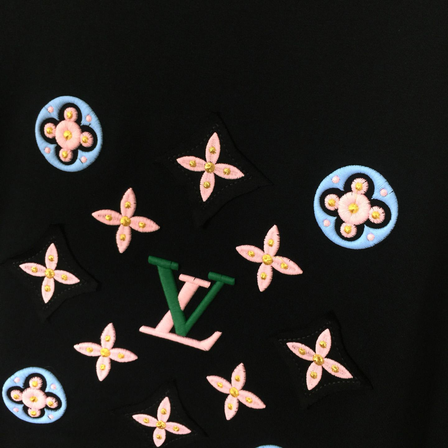 Louis Vuitton Logo Cotton T-Shirt  - DesignerGu