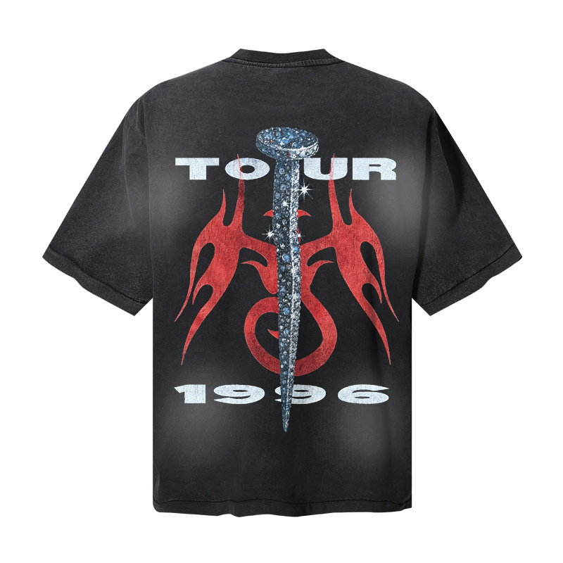 Hellstar Nailed Tour 96 T-Shirt - DesignerGu