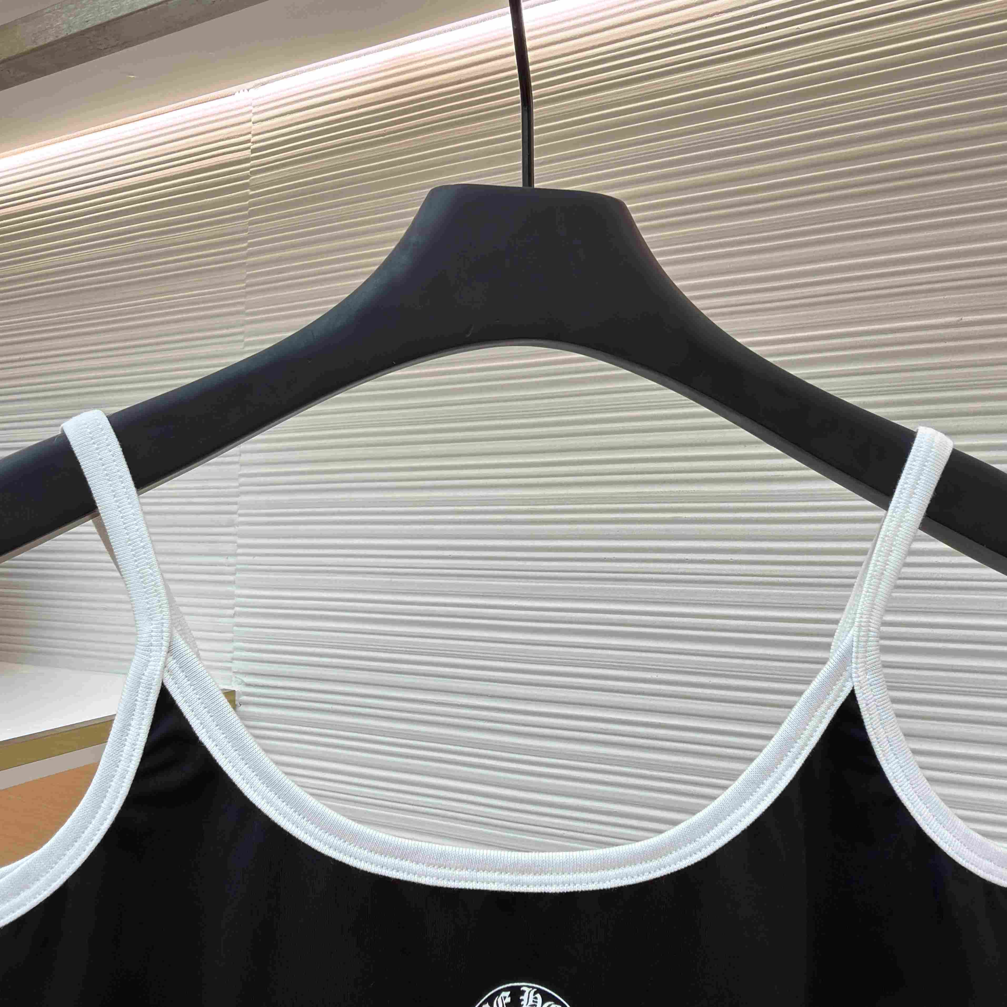 Chrome Hearts Roller Skates Black Horseshoe Tank Top - DesignerGu