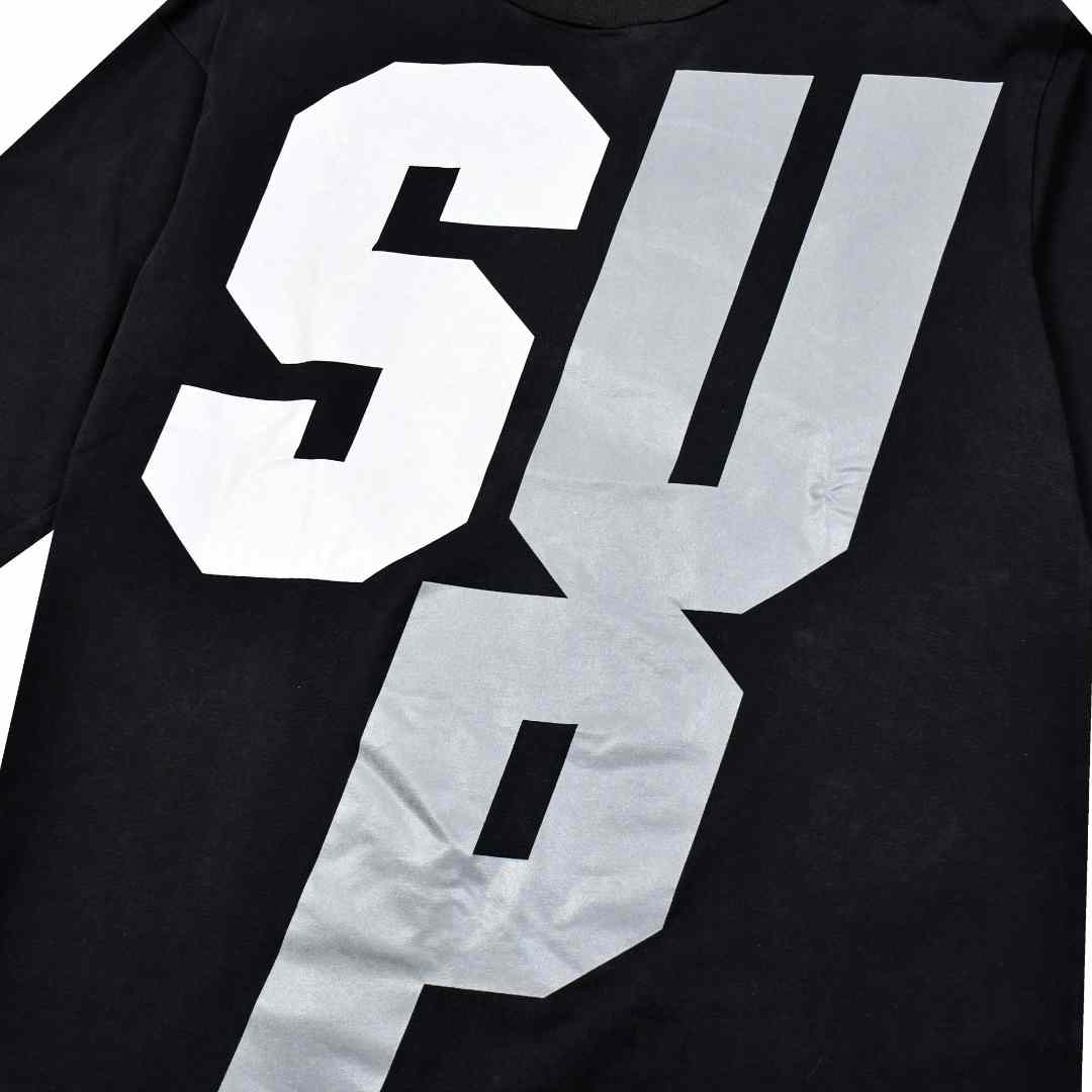 Supreme Reflective Long-Sleeve Top 'Black' - DesignerGu