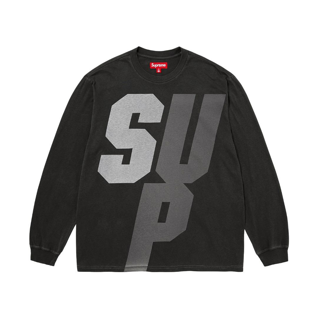 Supreme Reflective Long-Sleeve Top 'Black' - DesignerGu
