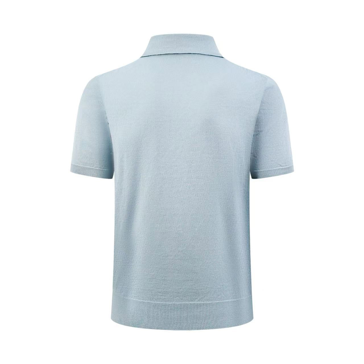 Prada Virgin Wool Polo Sweater - DesignerGu