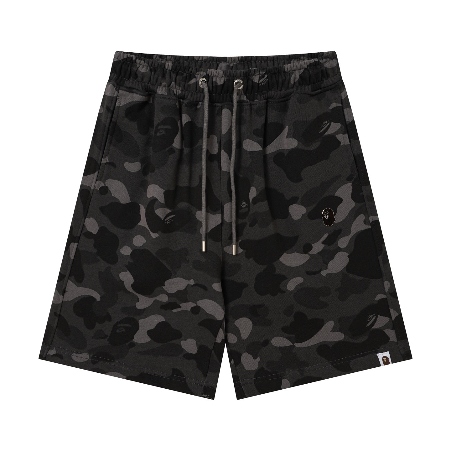 Bape Color Camo Metal Ape Head Relaxed Fit Sweat Shorts  - DesignerGu