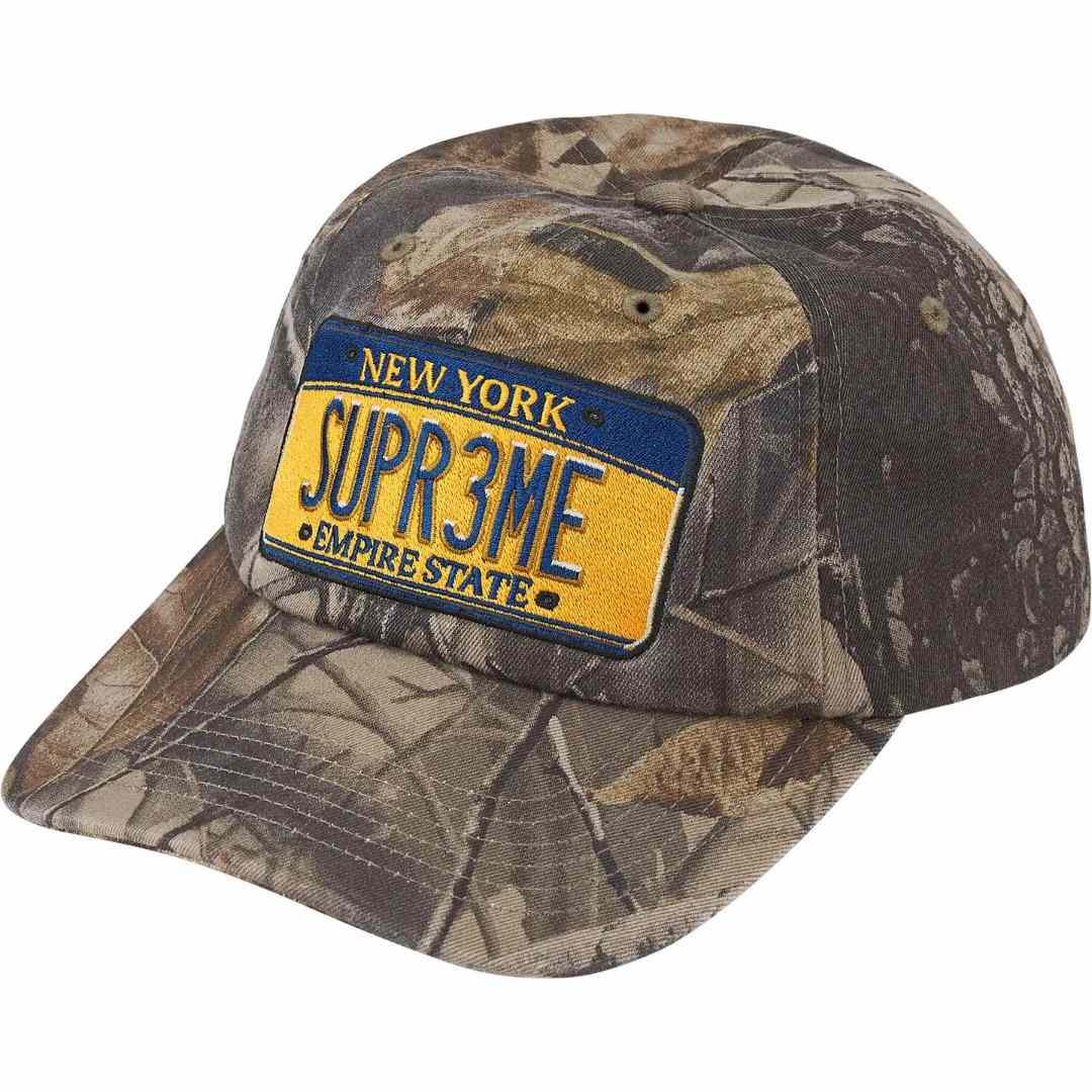  Supreme License Plate 6-Panel 'Realtree Hardwoods Camo' - DesignerGu