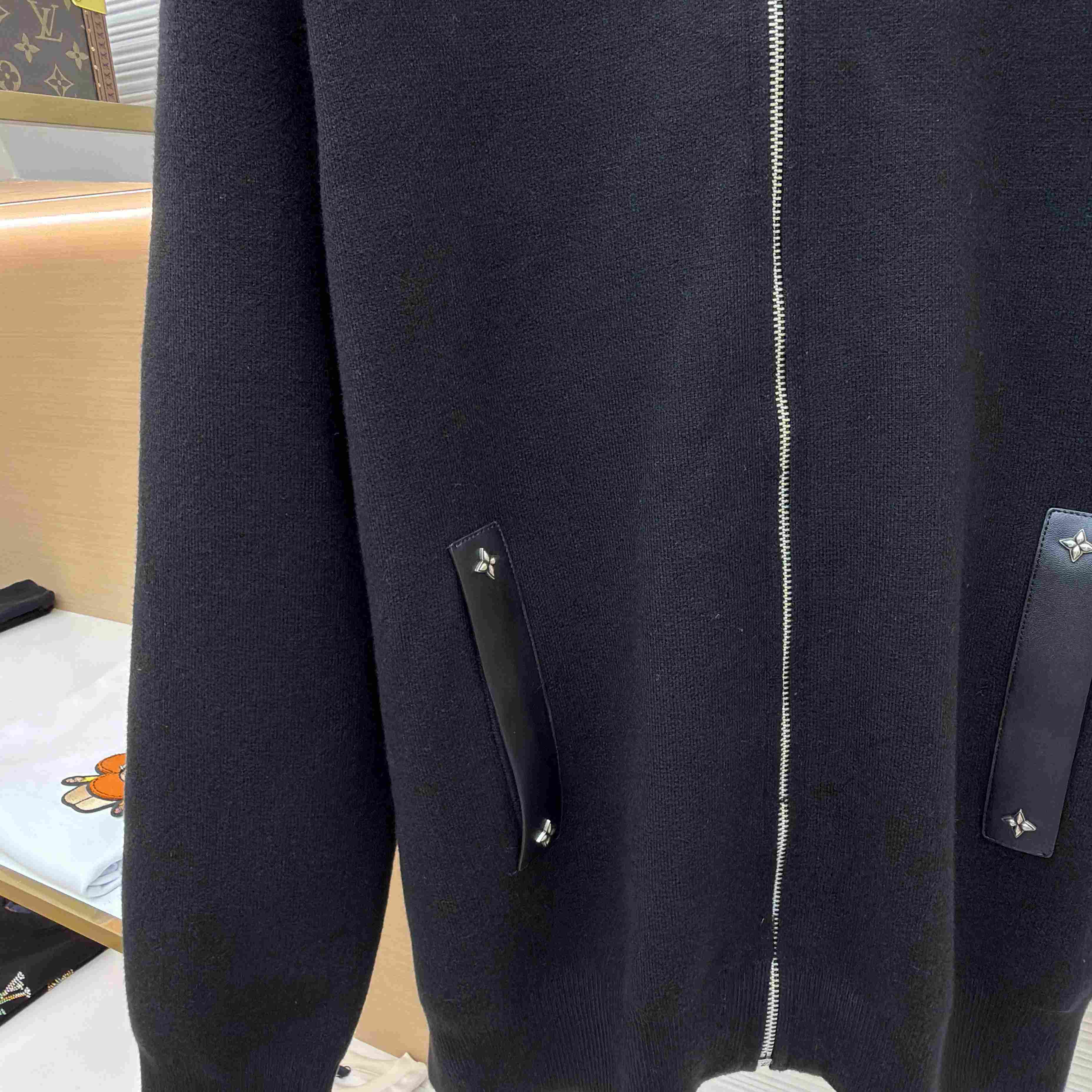 Louis Vuitton Knit Blouson With Leather Details 1AJIEX - DesignerGu