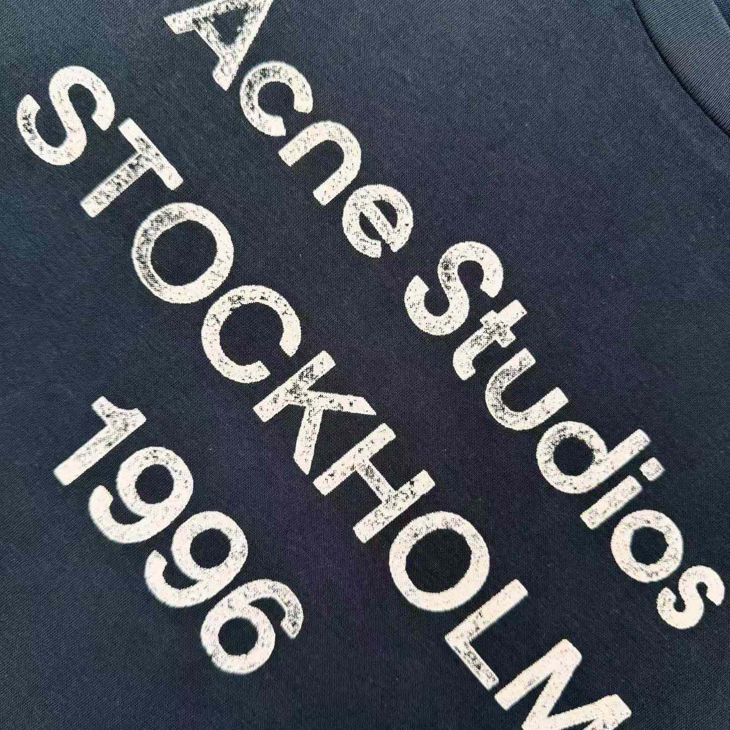 Acne Studios Sprayed 1996 Logo T-shirt - DesignerGu