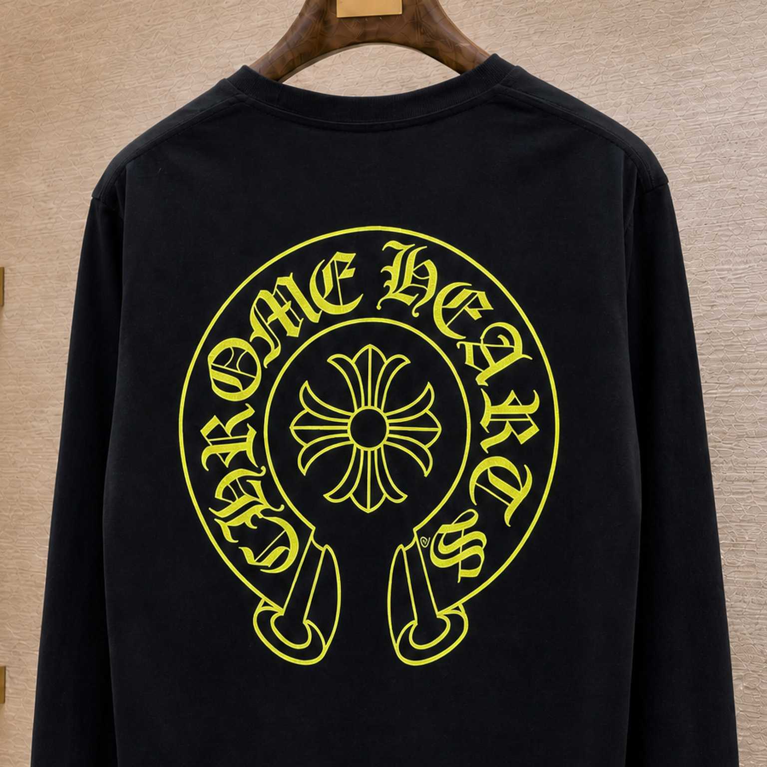 Chrome Hearts Yellow Staff Long Sleeve T-Shirt - DesignerGu