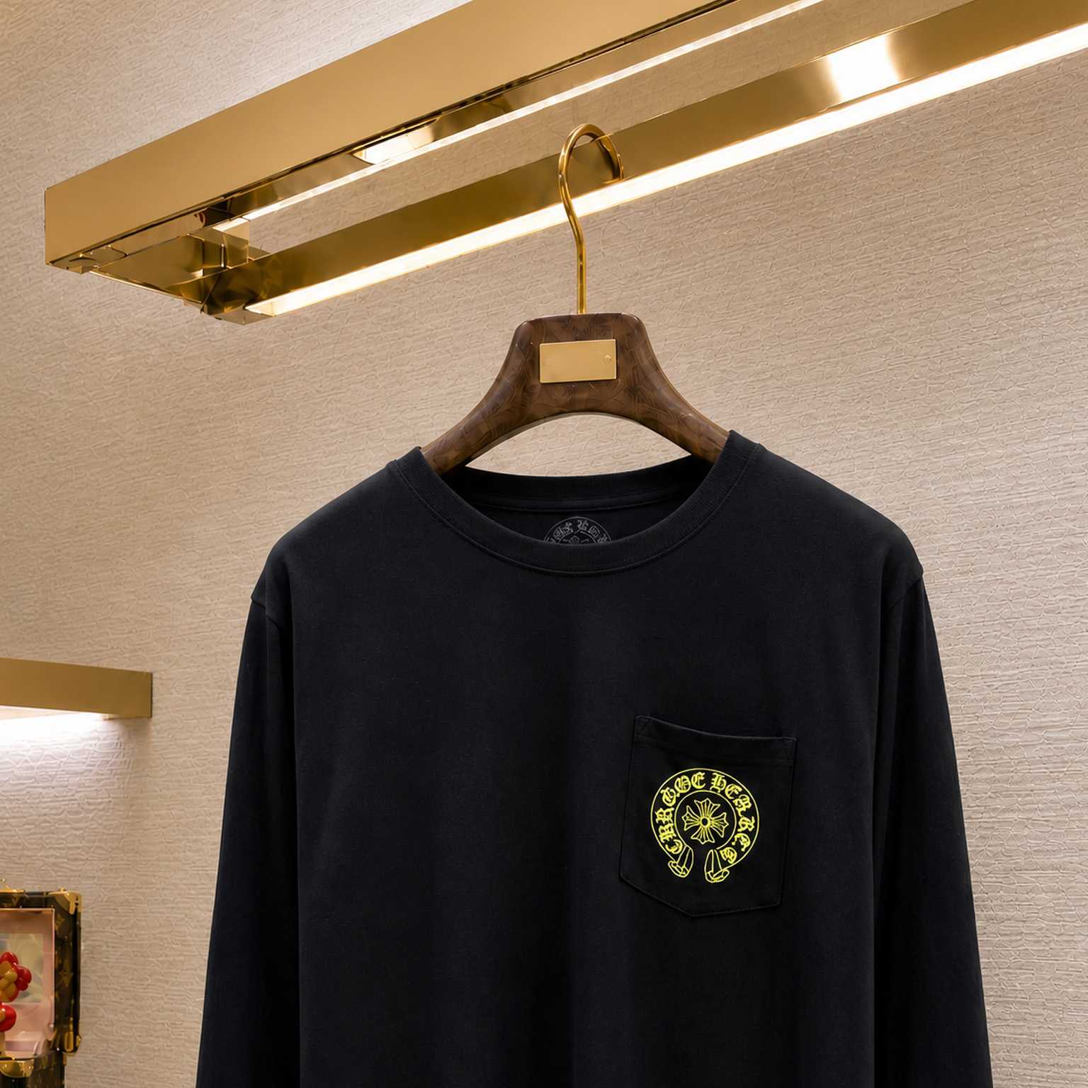 Chrome Hearts Yellow Staff Long Sleeve T-Shirt - DesignerGu