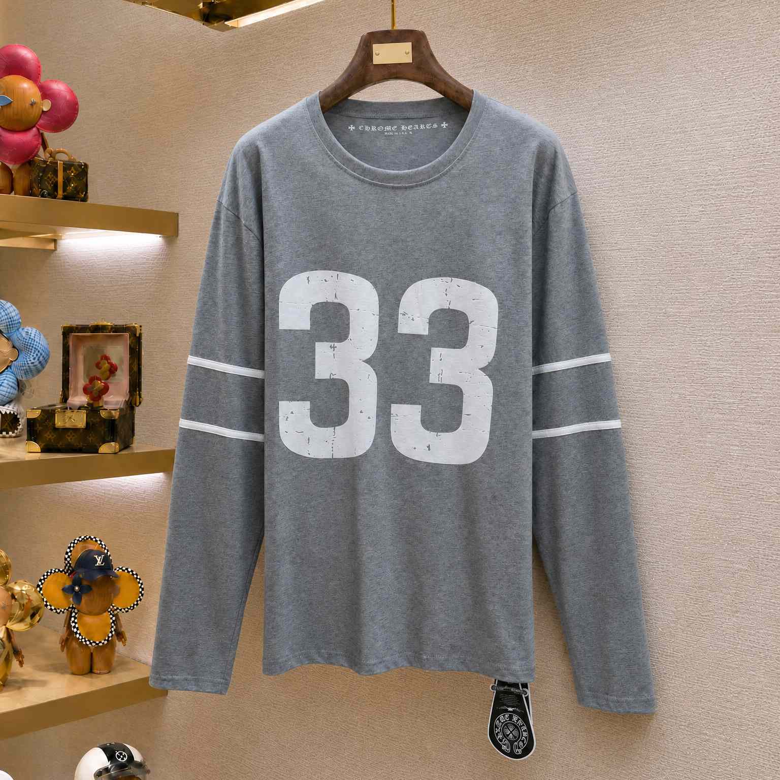 Chrome Hearts #33 Long-Sleeve 'Gray' - DesignerGu