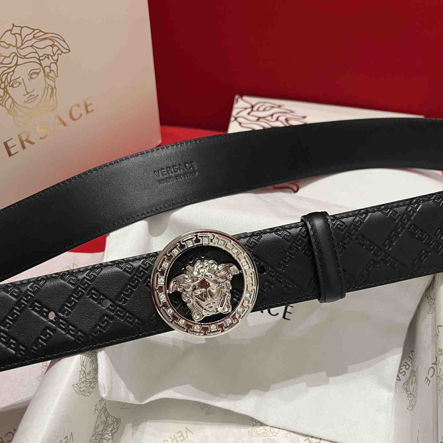 Versace Leather Belt   - DesignerGu