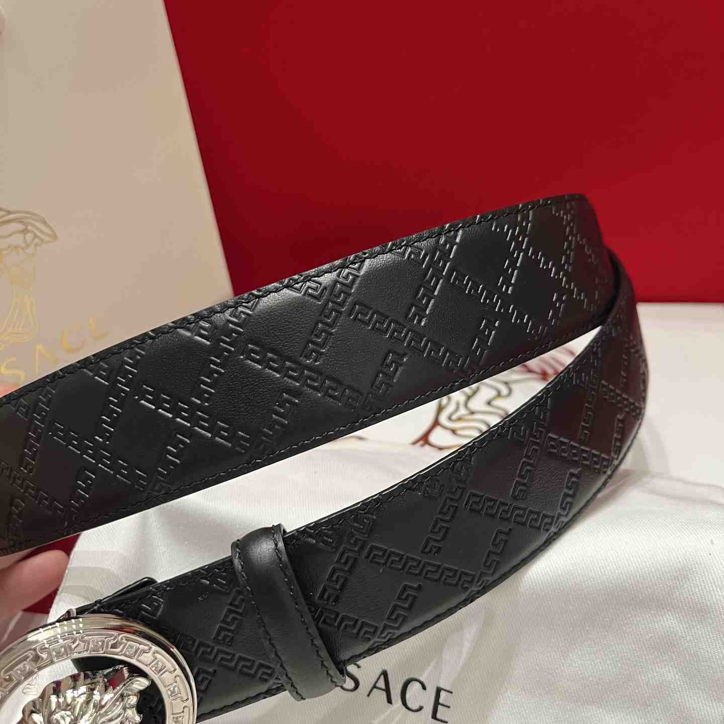 Versace Leather Belt   - DesignerGu