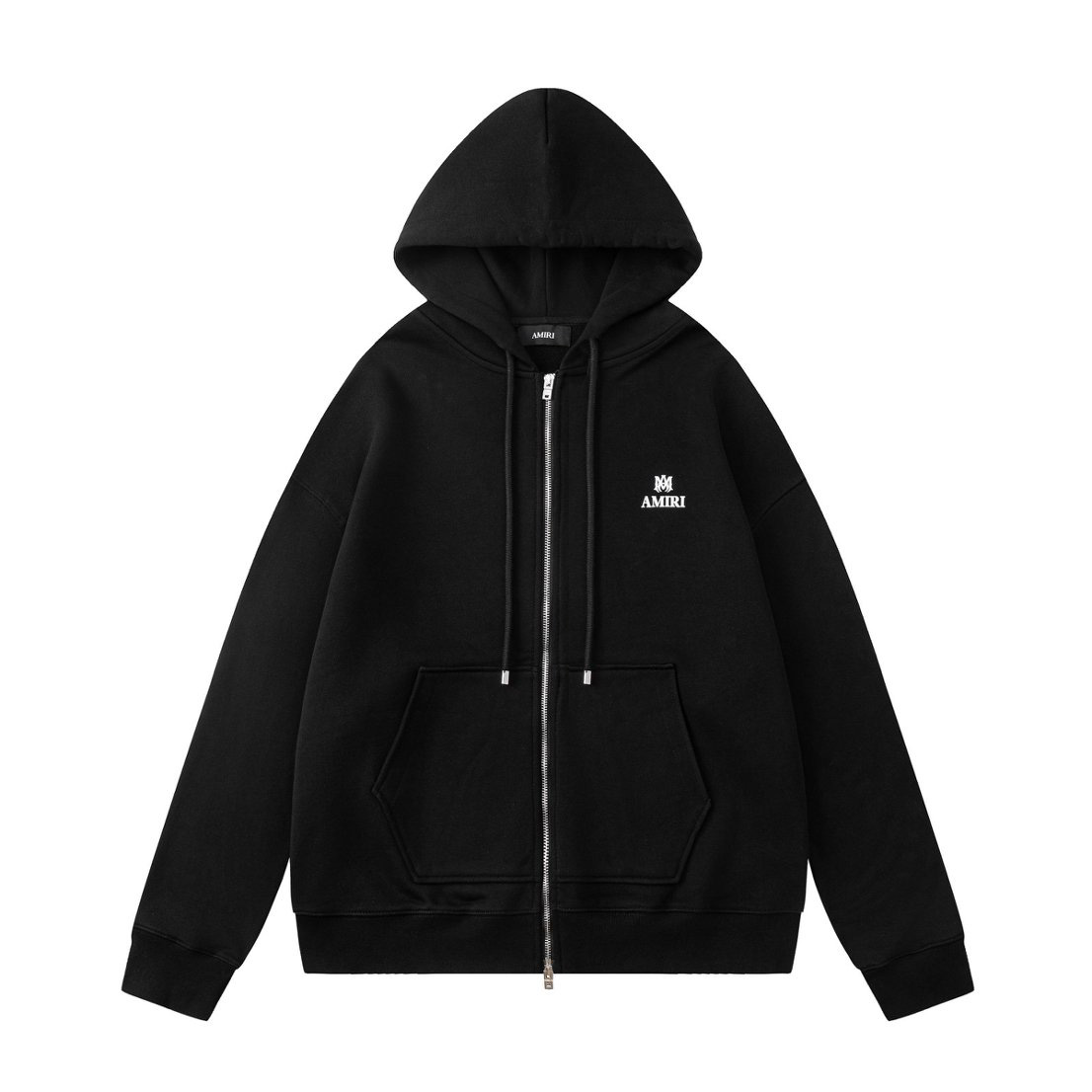 Amiri Logo Detail Zip Up Hoodie - DesignerGu