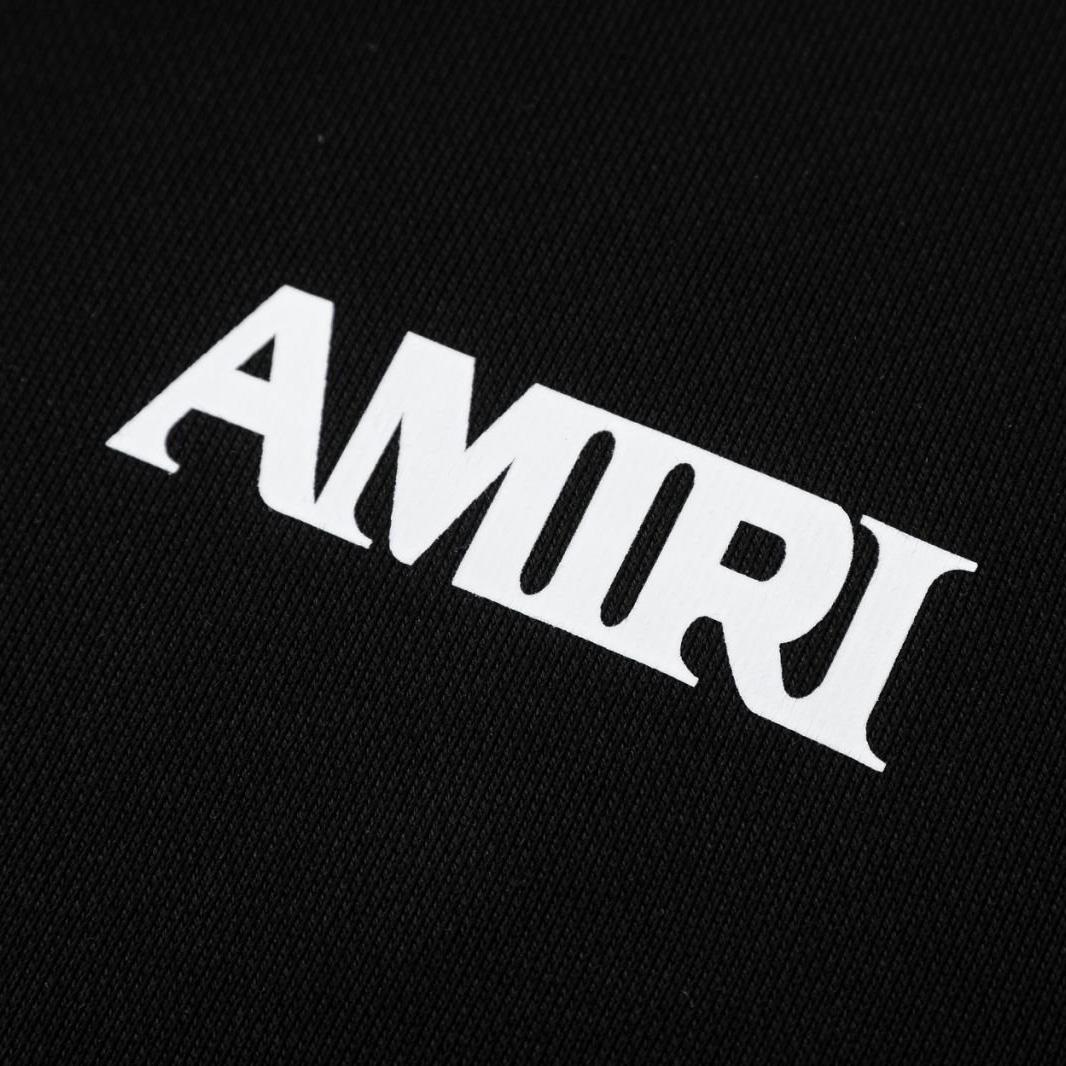Amiri Black Relaxed Zip-Up Hoodie - DesignerGu