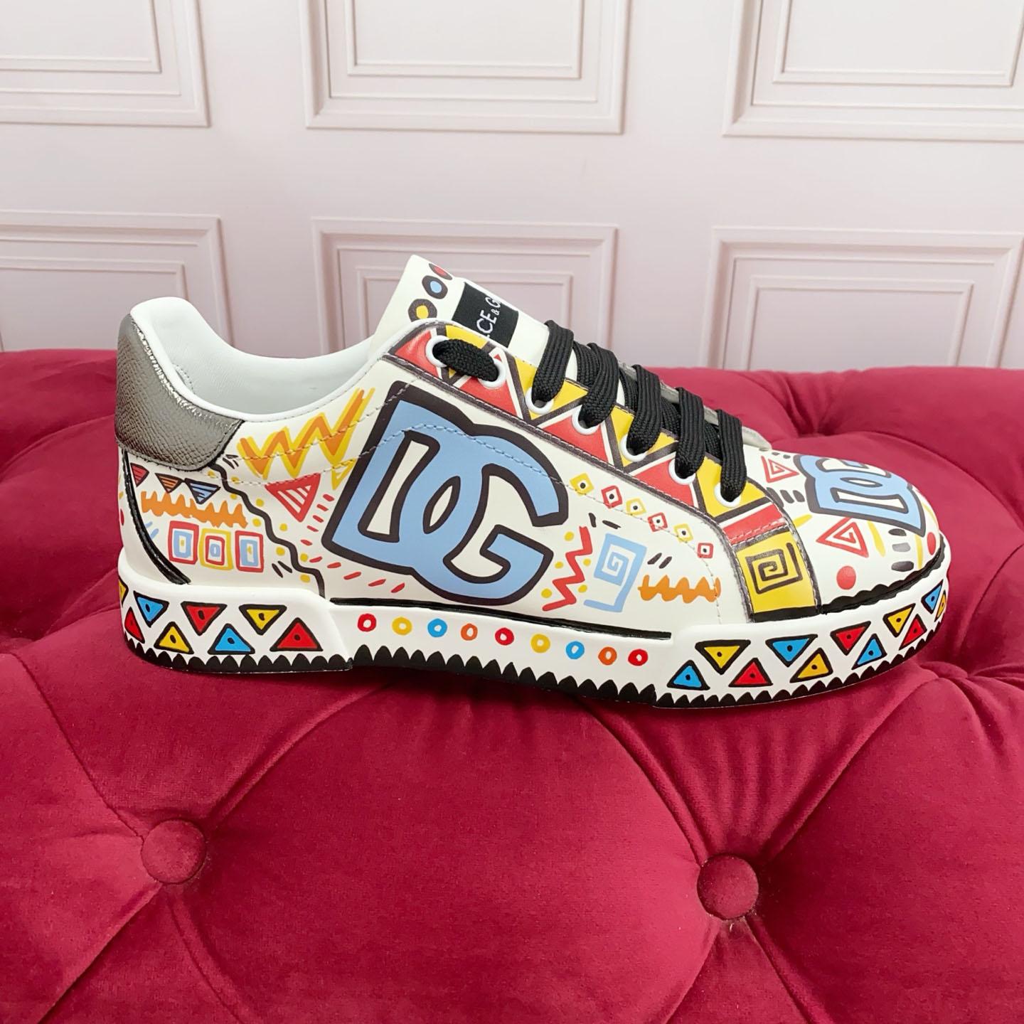 Dolce & Gabbana Portofino Calfskin Sneakers - DesignerGu
