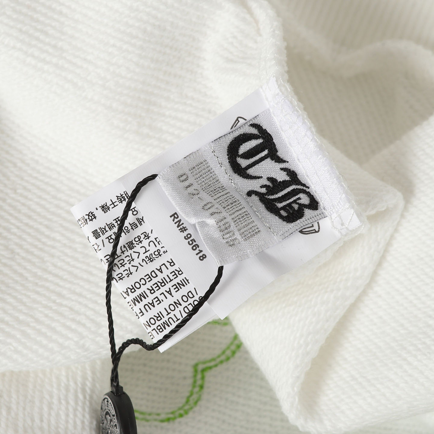 Chrome Hearts White Leather Cross Horseshoe Hoodie - DesignerGu