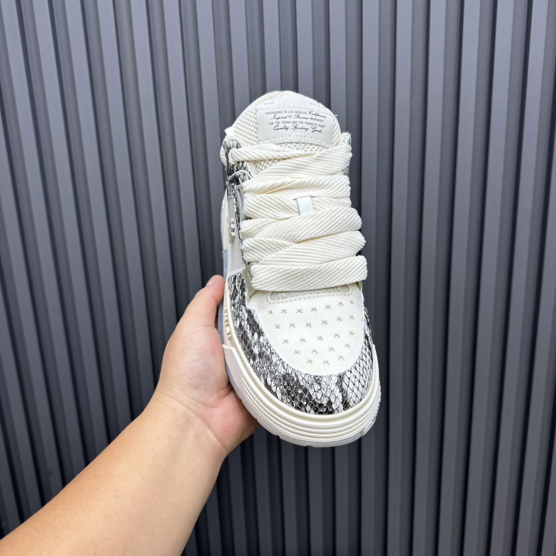 Amiri MA-1 'Snakeskin Alabaster' - DesignerGu