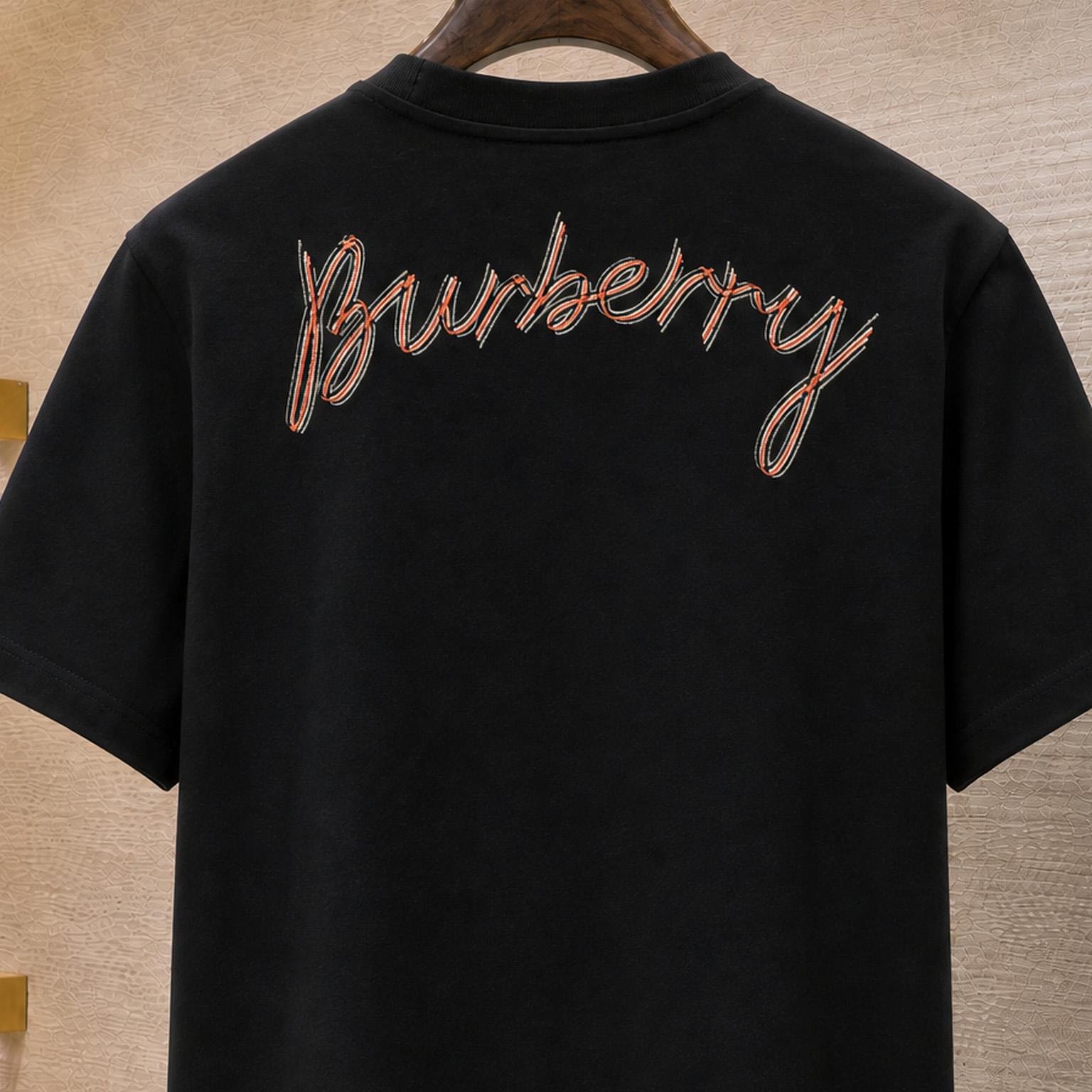 Burberry Logo Cotton T-shirt - DesignerGu