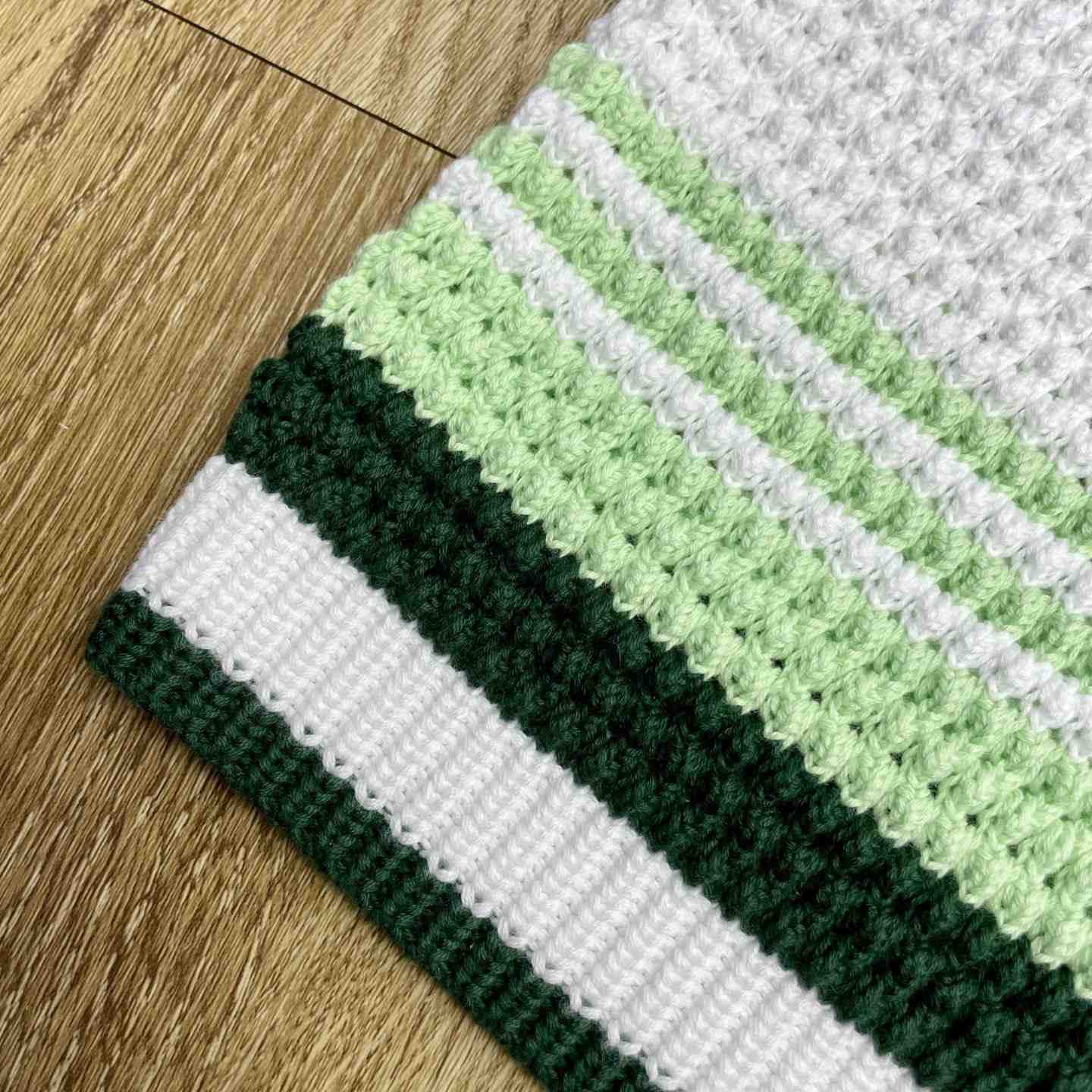 Casablanca Green & White Tennis Stripe Crochet Shorts D0207 - DesignerGu
