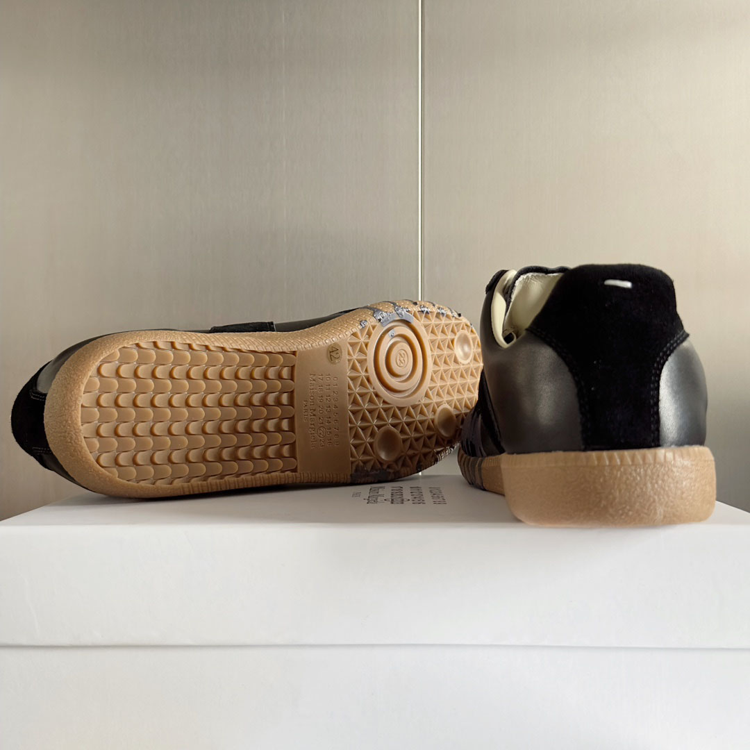 Maison Margiela Replica Paint Leather Sneakers - DesignerGu