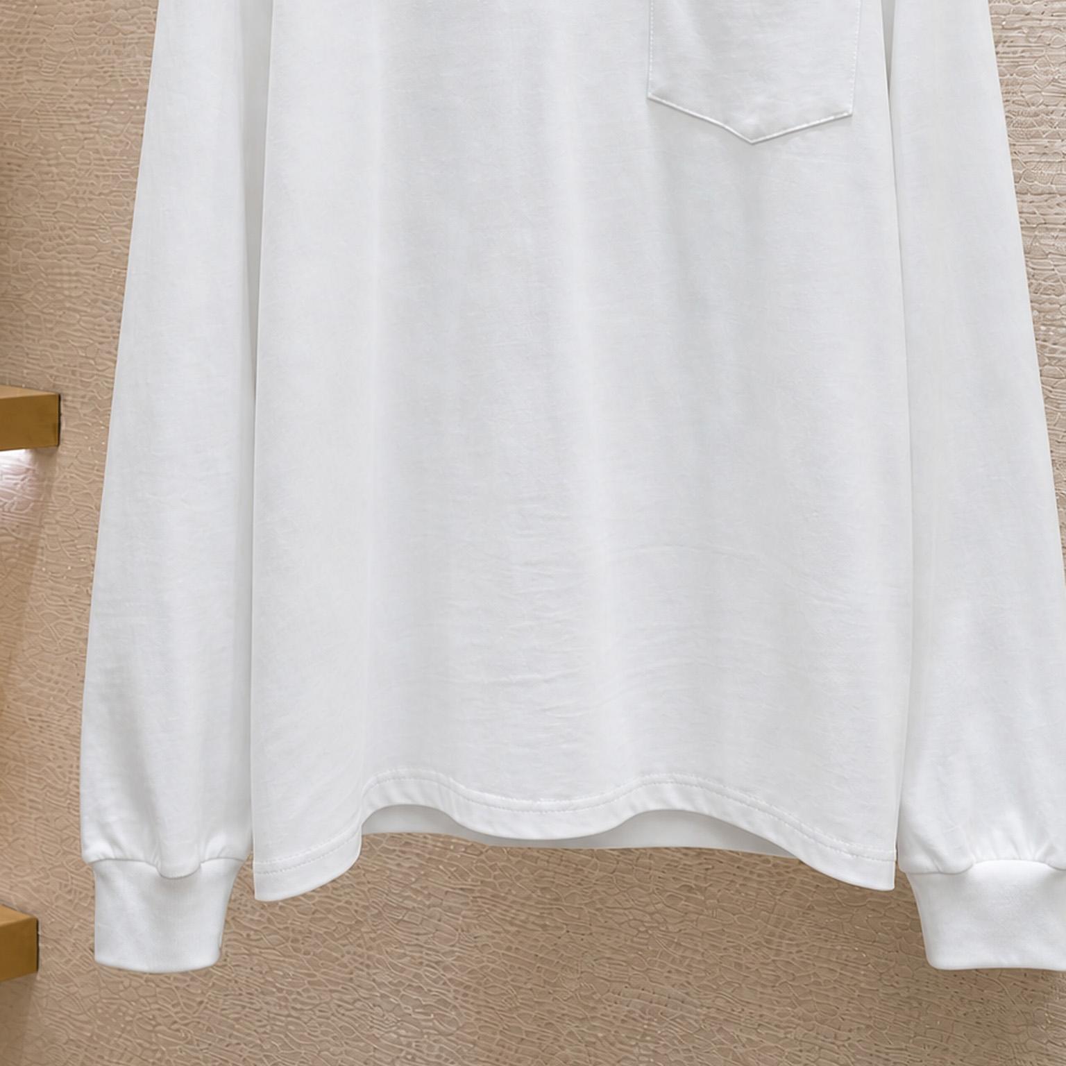 Chrome Hearts Logo Pocket Long Sleeve 'White' - DesignerGu
