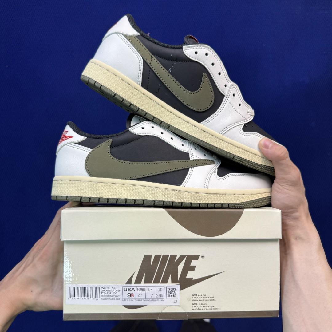 Travis Scott x Air Jordan 1 Low Sneaker     DZ4137-106 - DesignerGu