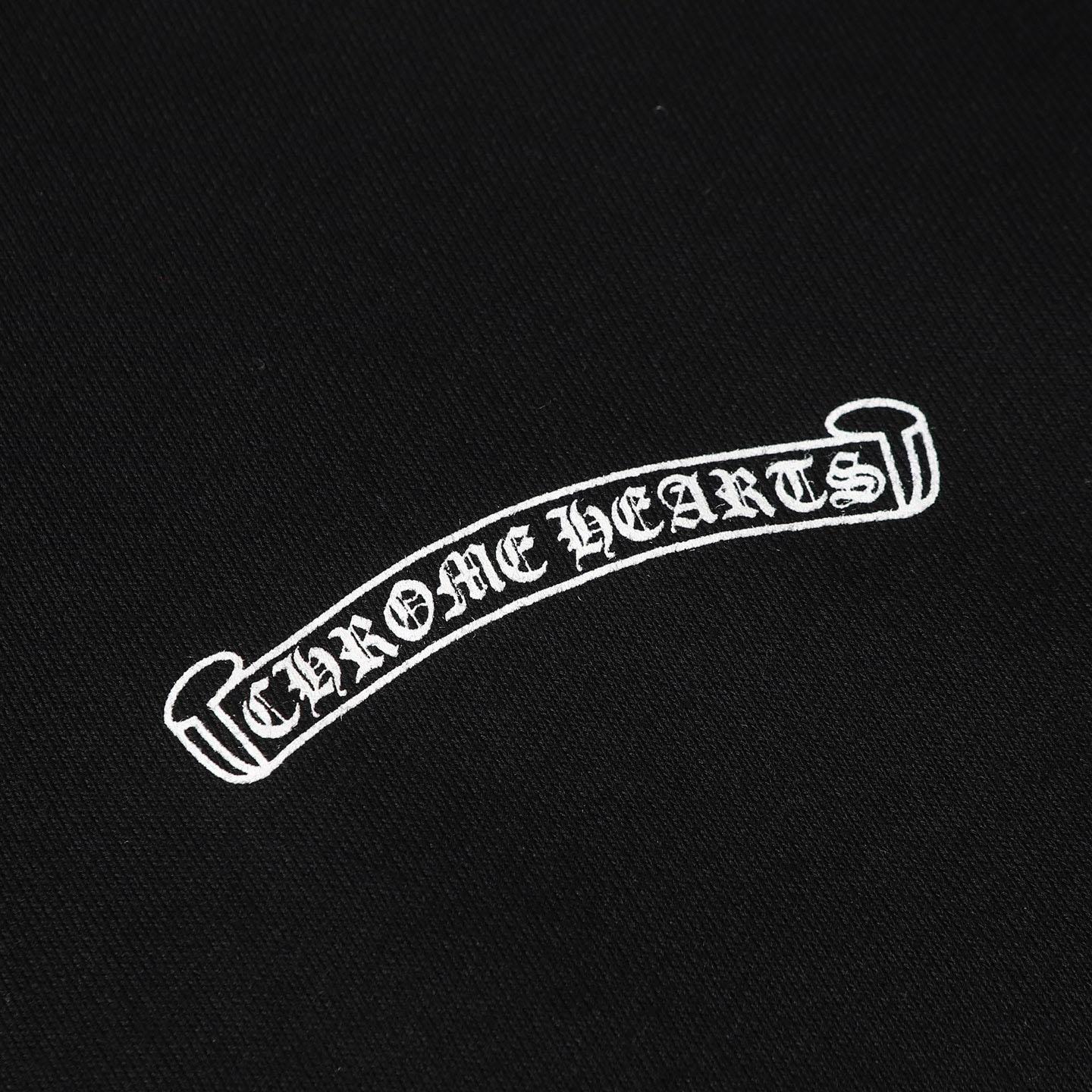 Chrome Hearts Eye Chart Dagger Hoodie 'Black' - DesignerGu