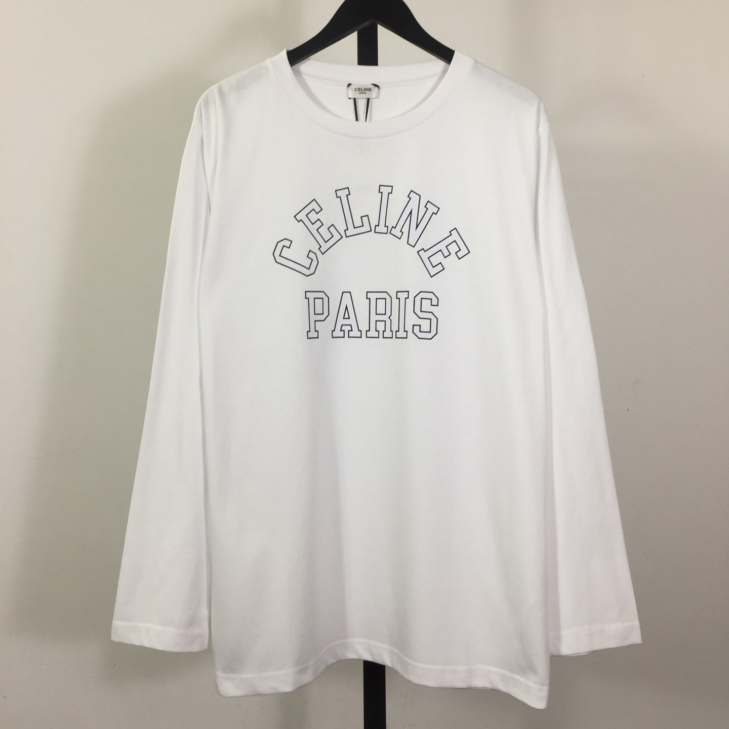 Celine Long Sleeved T-Shirt In Cotton Jersey - DesignerGu