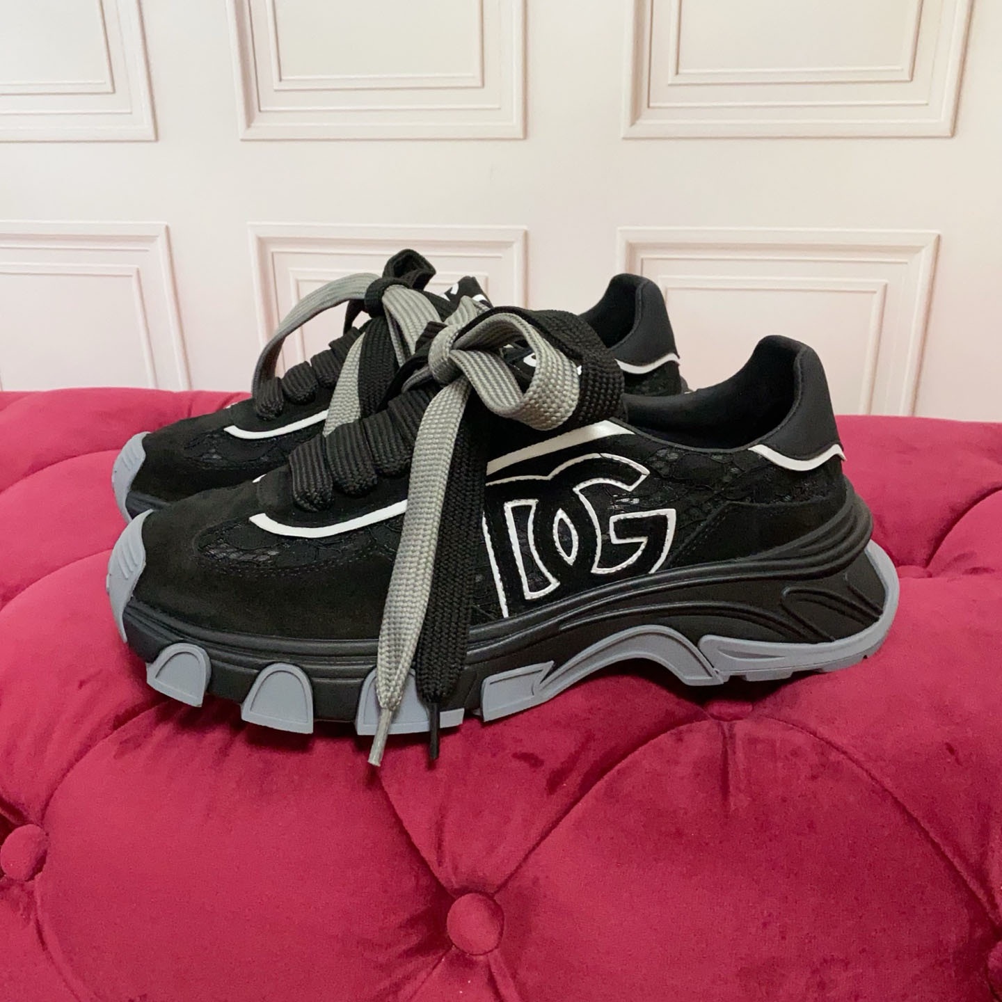 Dolce & Gabbana DG Country Road Fabric Sneakers - DesignerGu