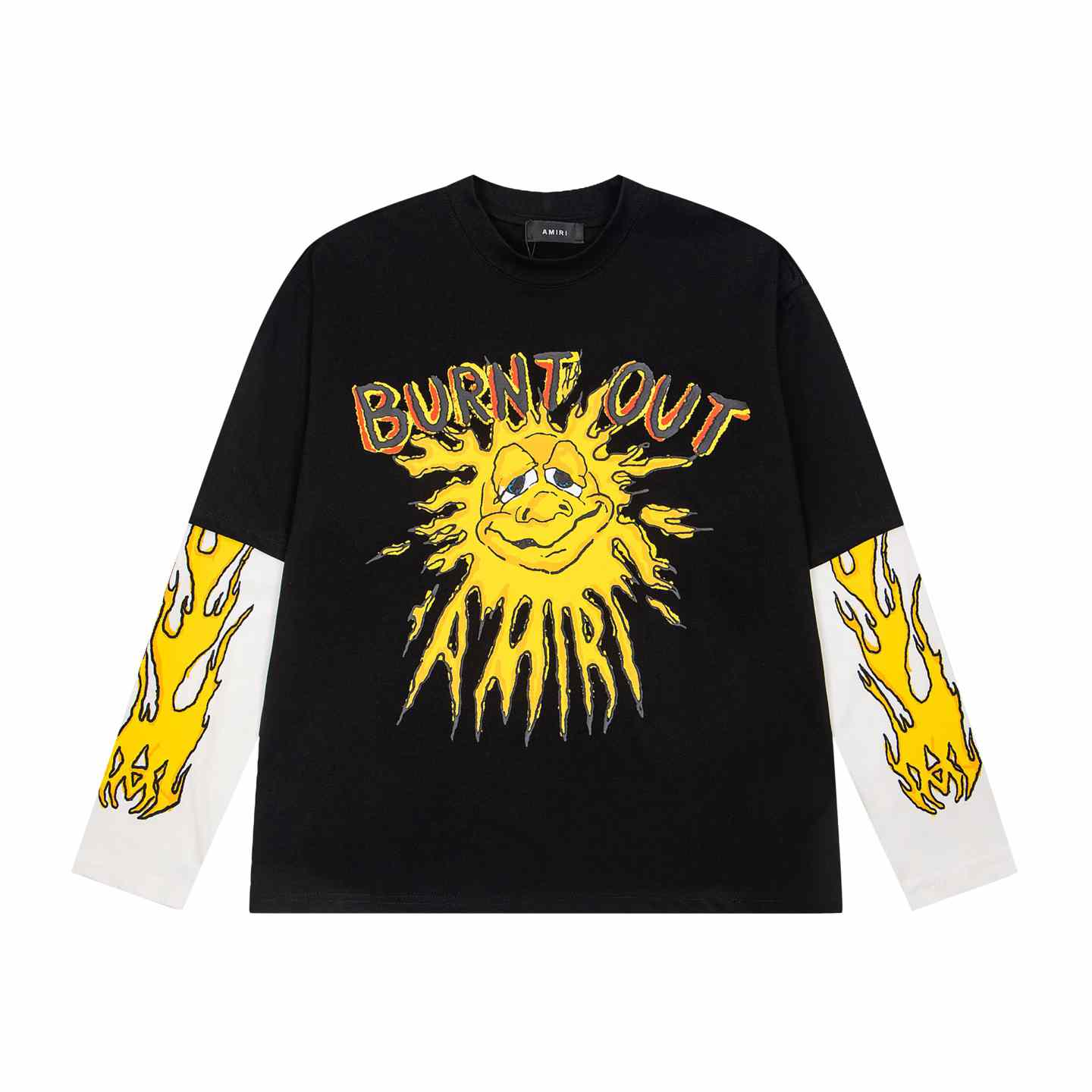 Amiri Cotton Burn Out T-Shirt 'Black' - DesignerGu
